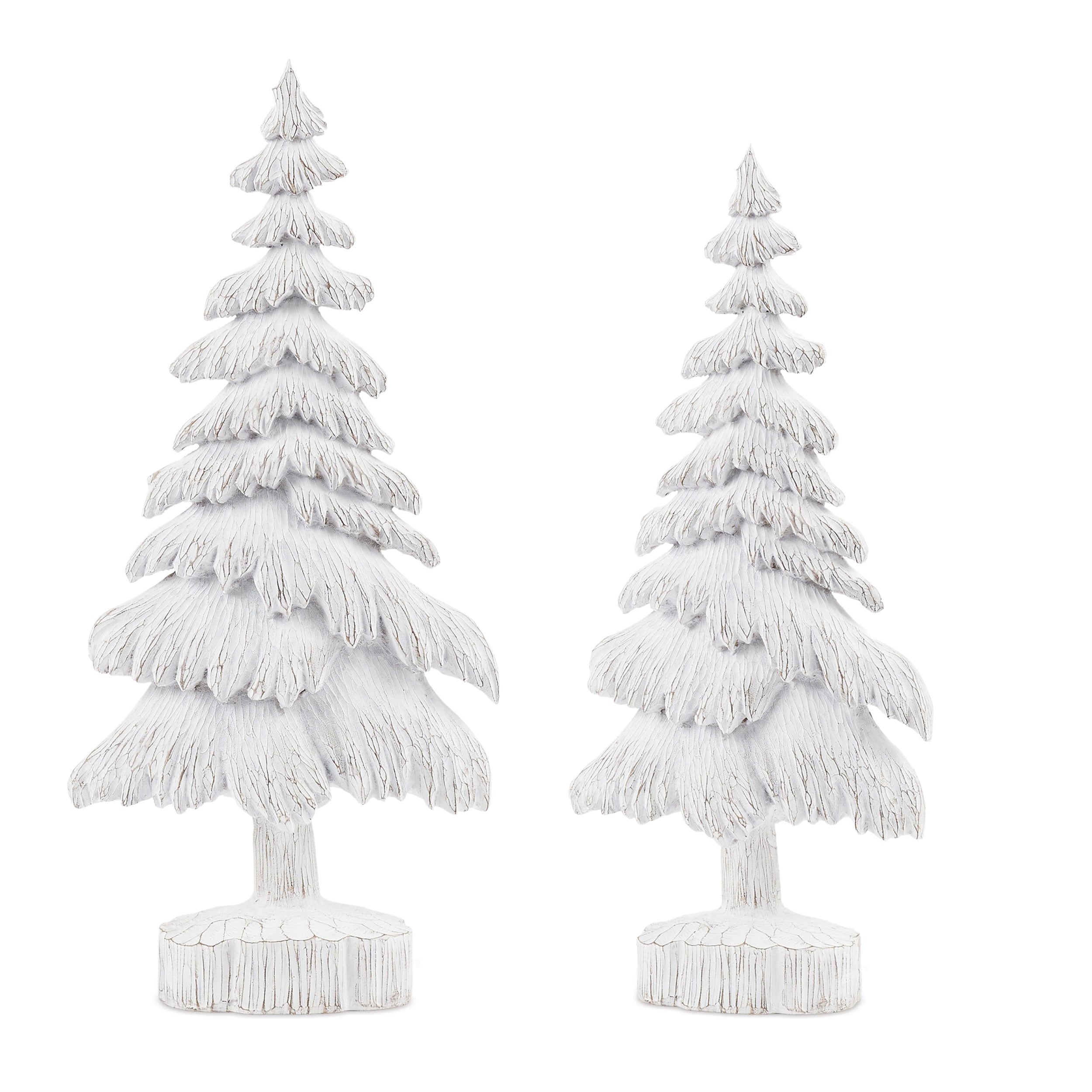 Tree (Set of 2) 18.5"H, 22"H Resin