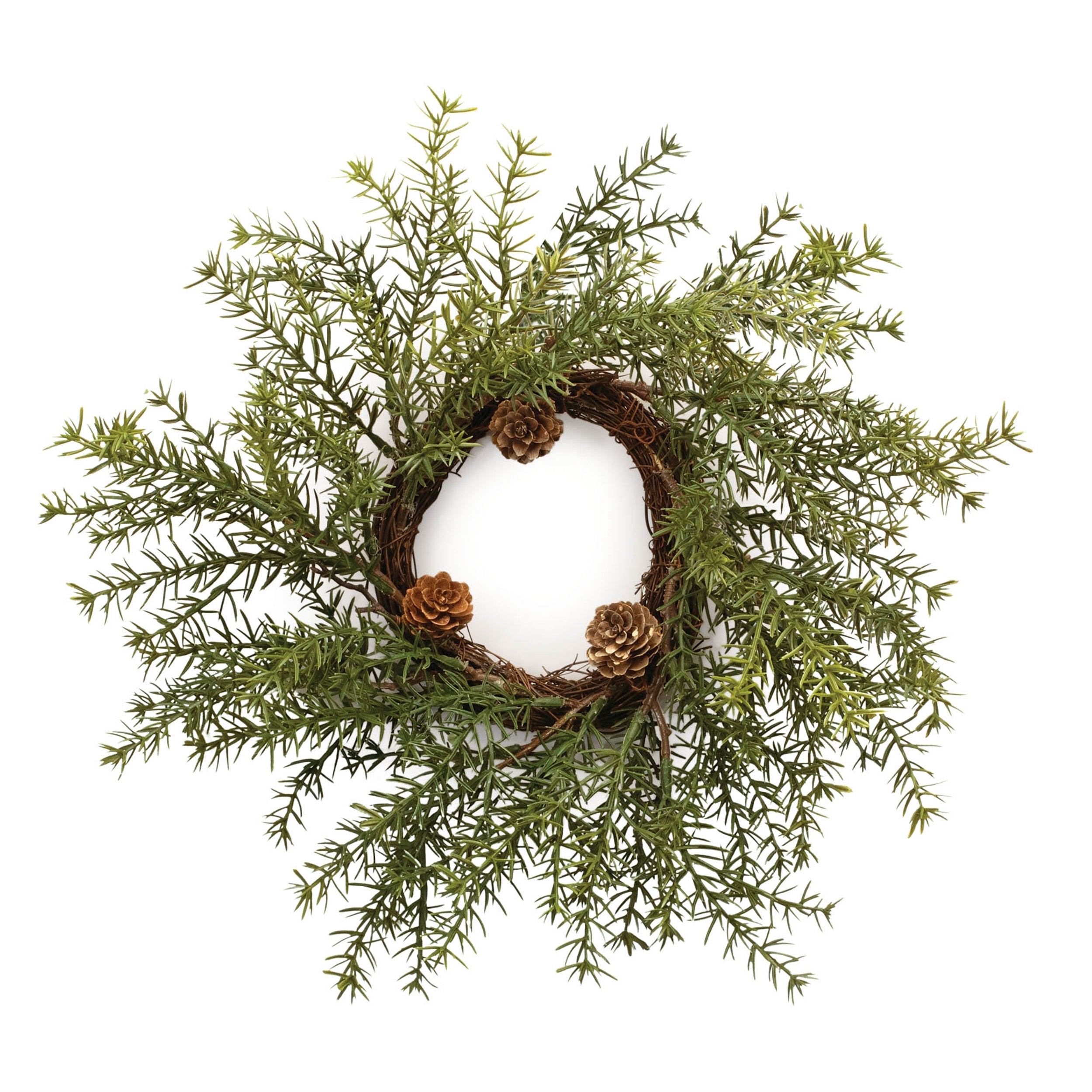 Pine Wreath (Set of 2) 12"D Faux Floral Materials