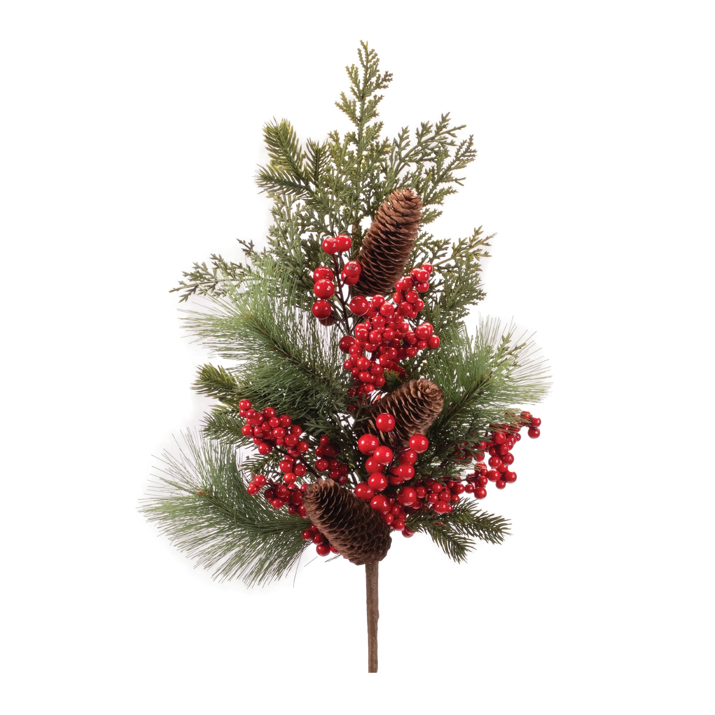 Pine Spray w/Berries 29”H