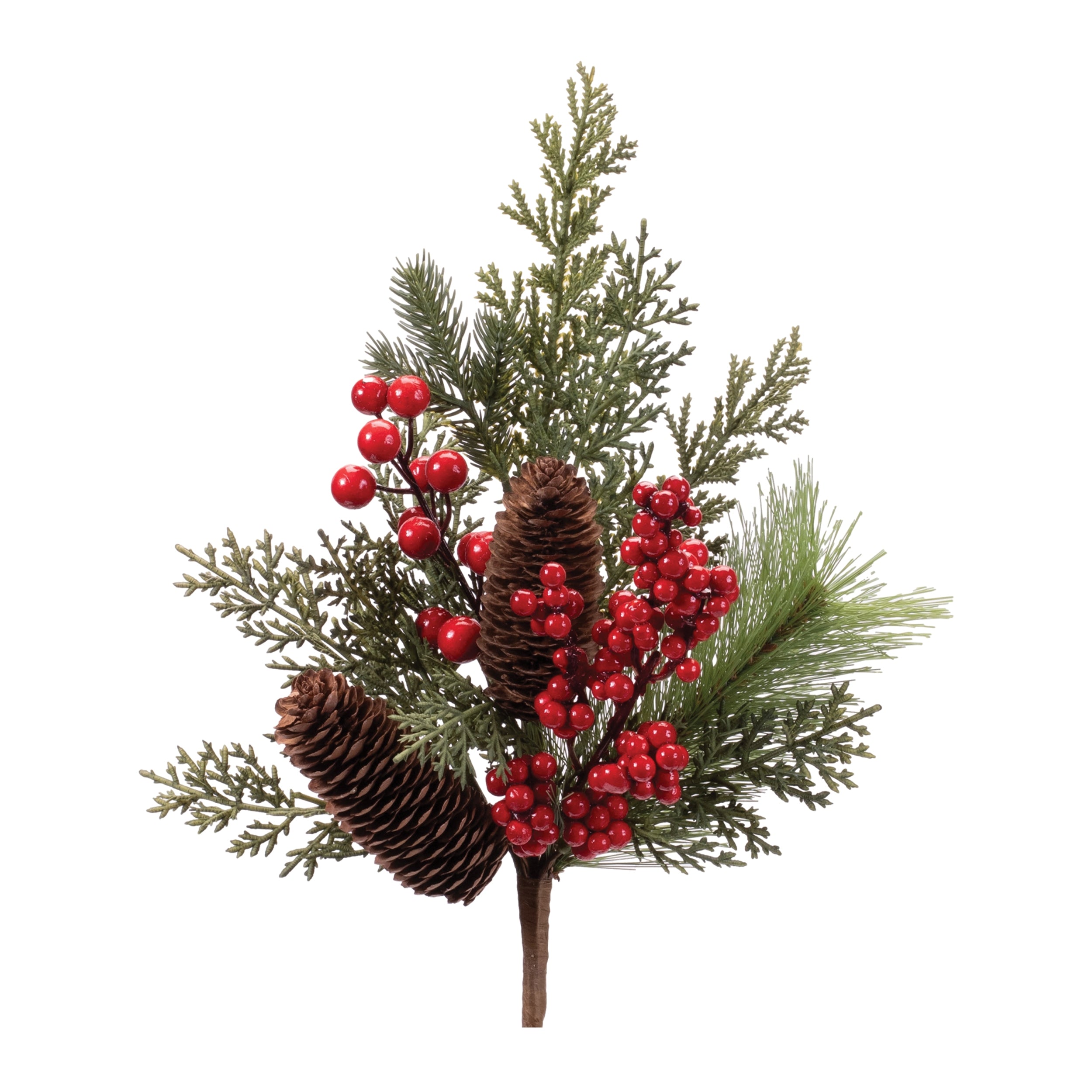 Pine Spray w/Berries 19”H