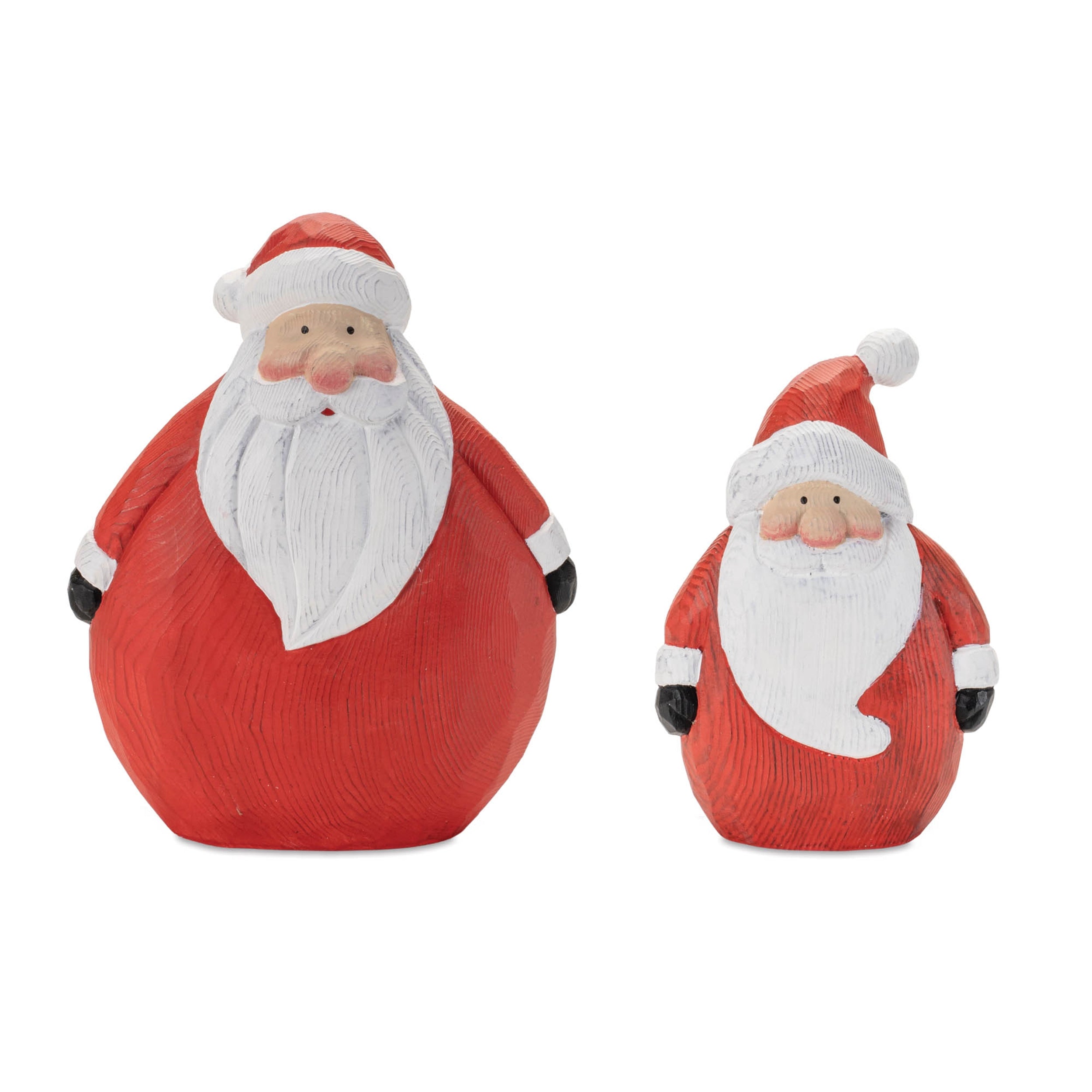 Santa (Set of 4) 6"H, 7.5"H Wood