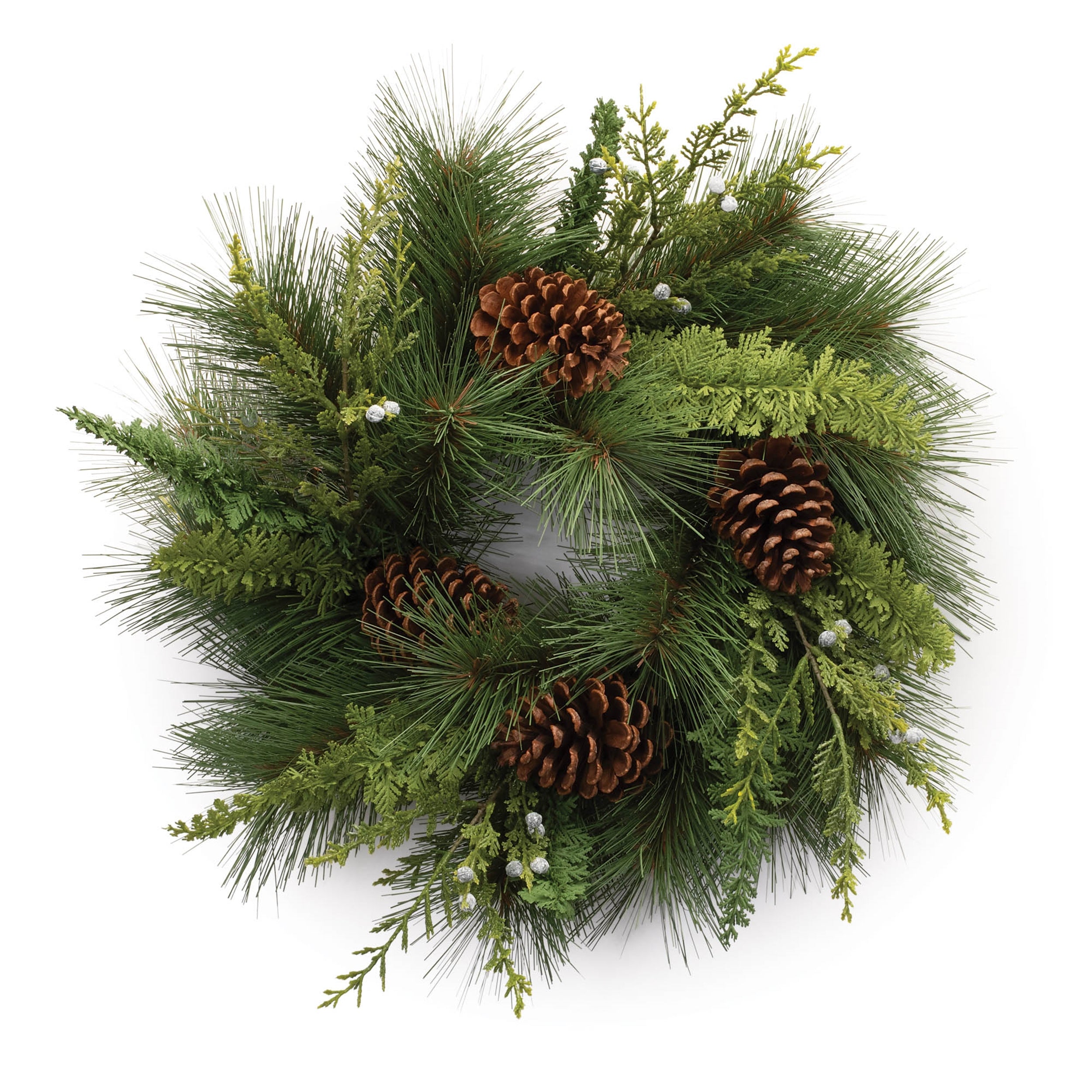 Mixed Pine Wreath 18"D PVC