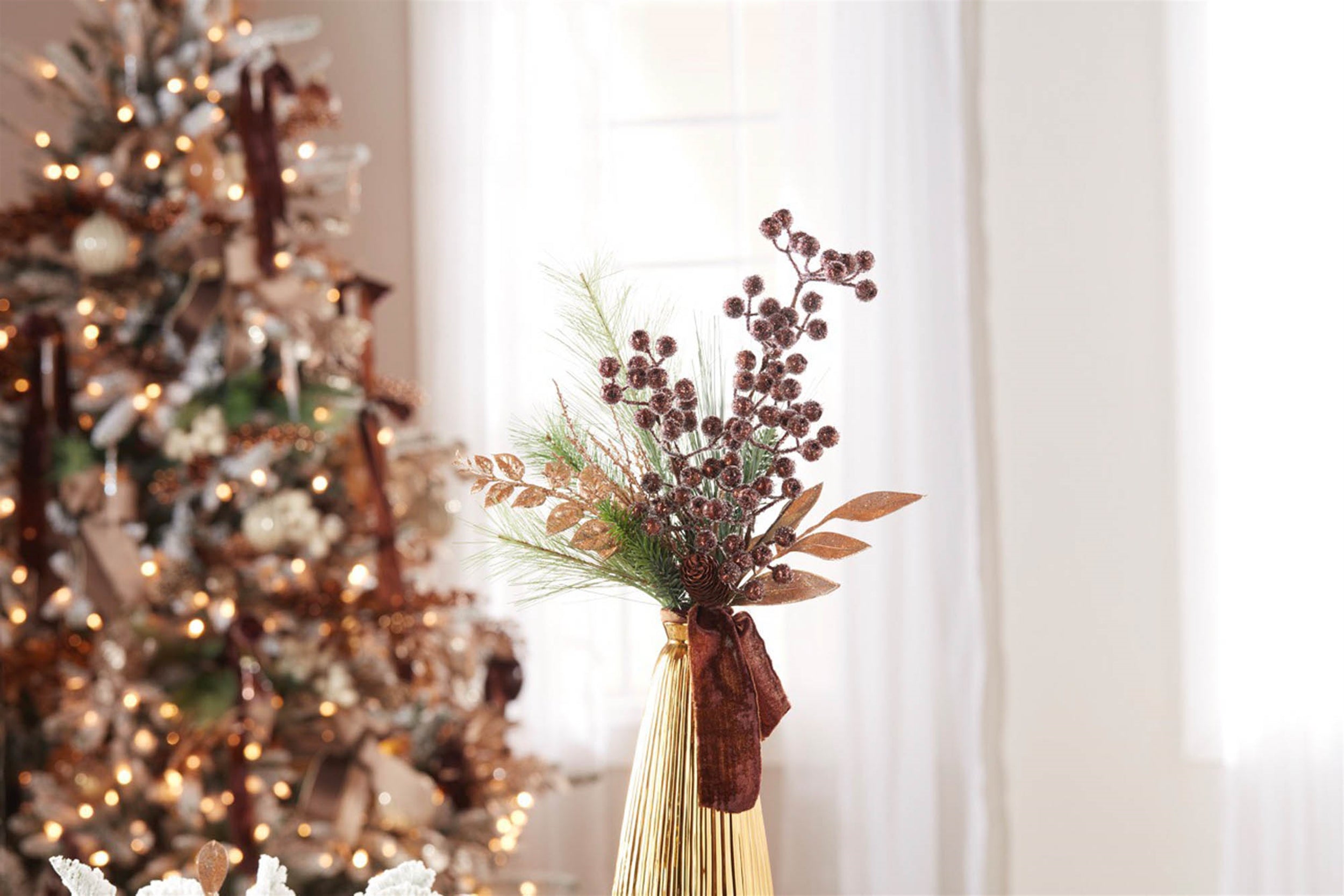 Berry Spray (Set of 6) 22"H Styrofoam