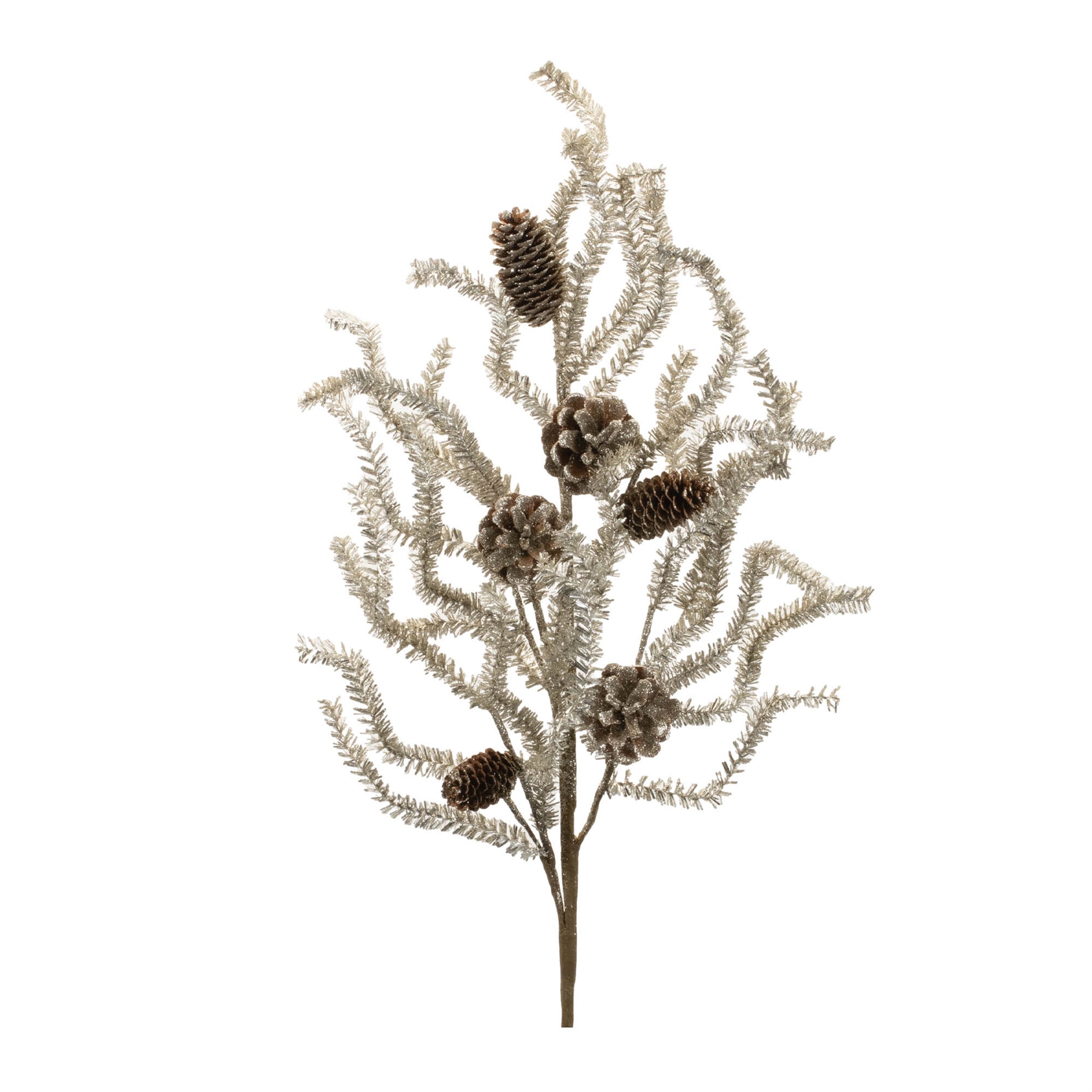 Tinsel Pine Spray (Set of 6) 32"H Plastic/Cone