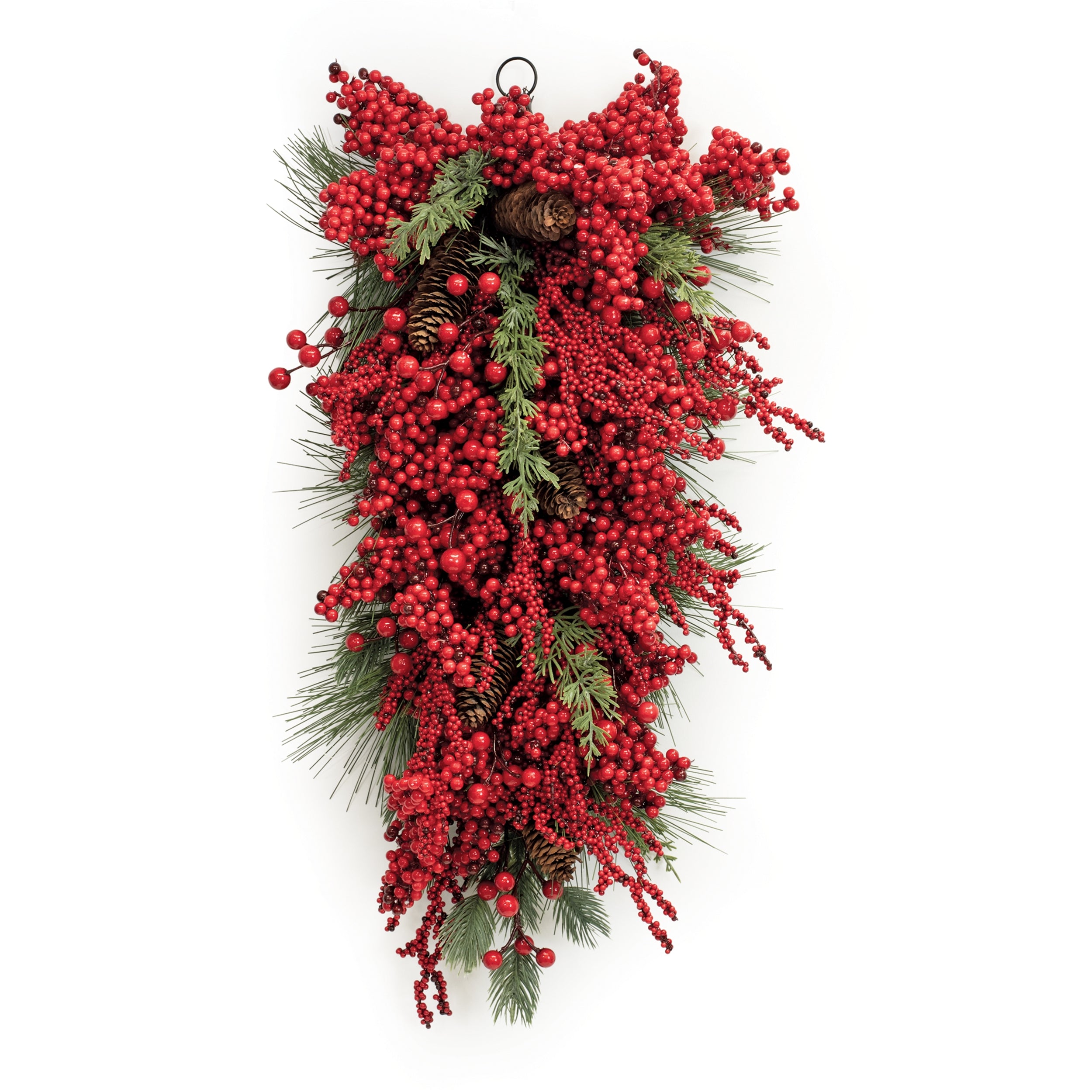 Mixed Berry and Pine Swag 26.5”H Styrofoam/