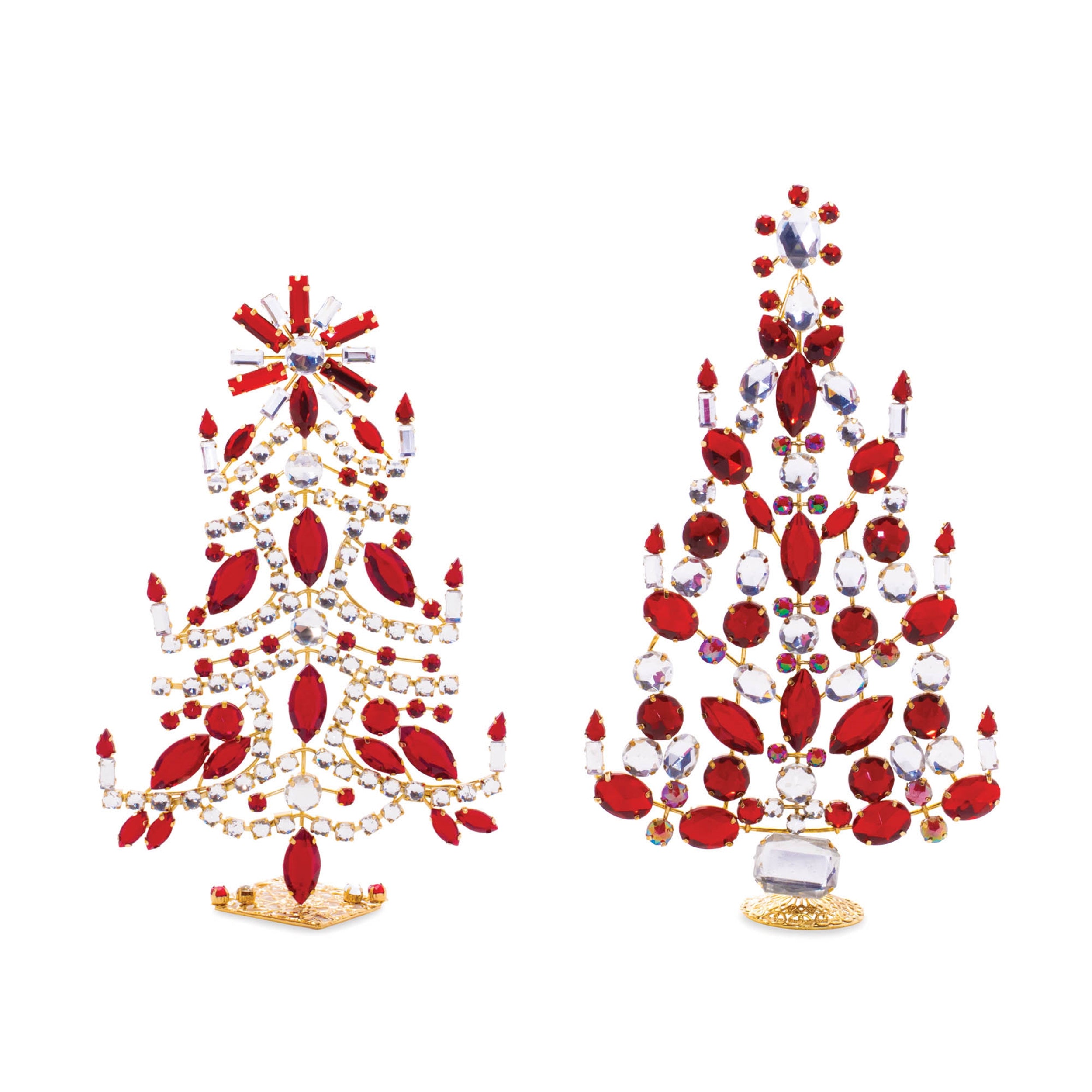 Jewel Tree (Set of 2) 7.5"H, 8"H Iron/Plastic