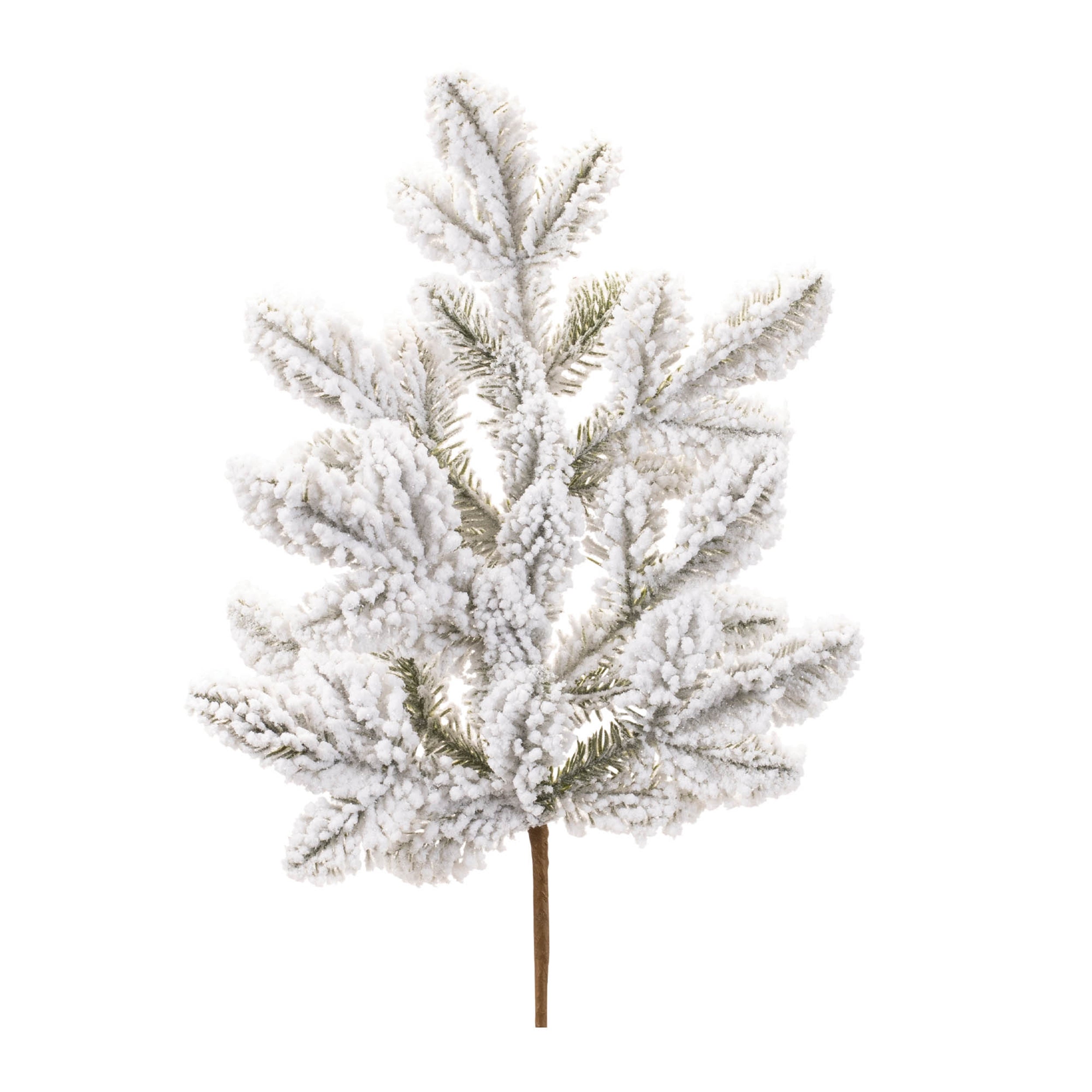 Flocked Pine Spray (Set of 6) 24"H Plastic