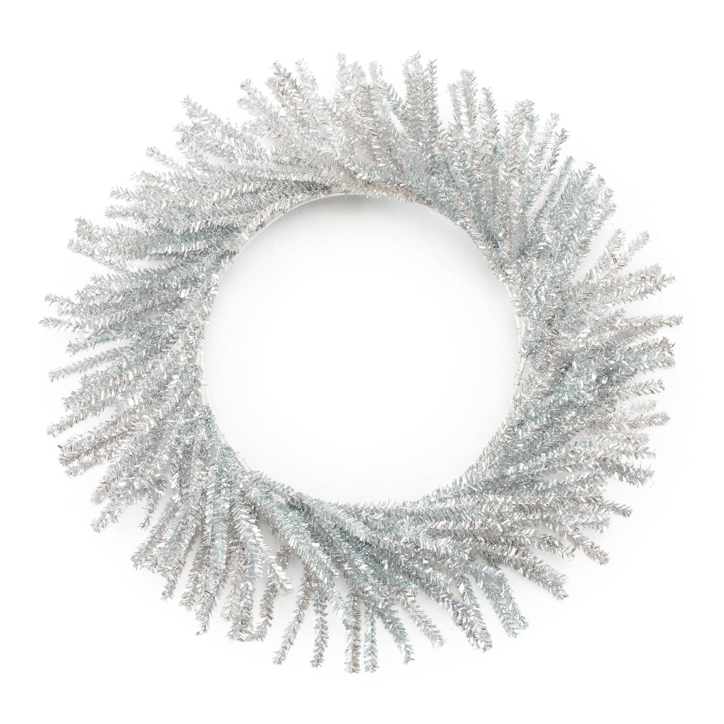 Tinsel Wreath 21"D PVC