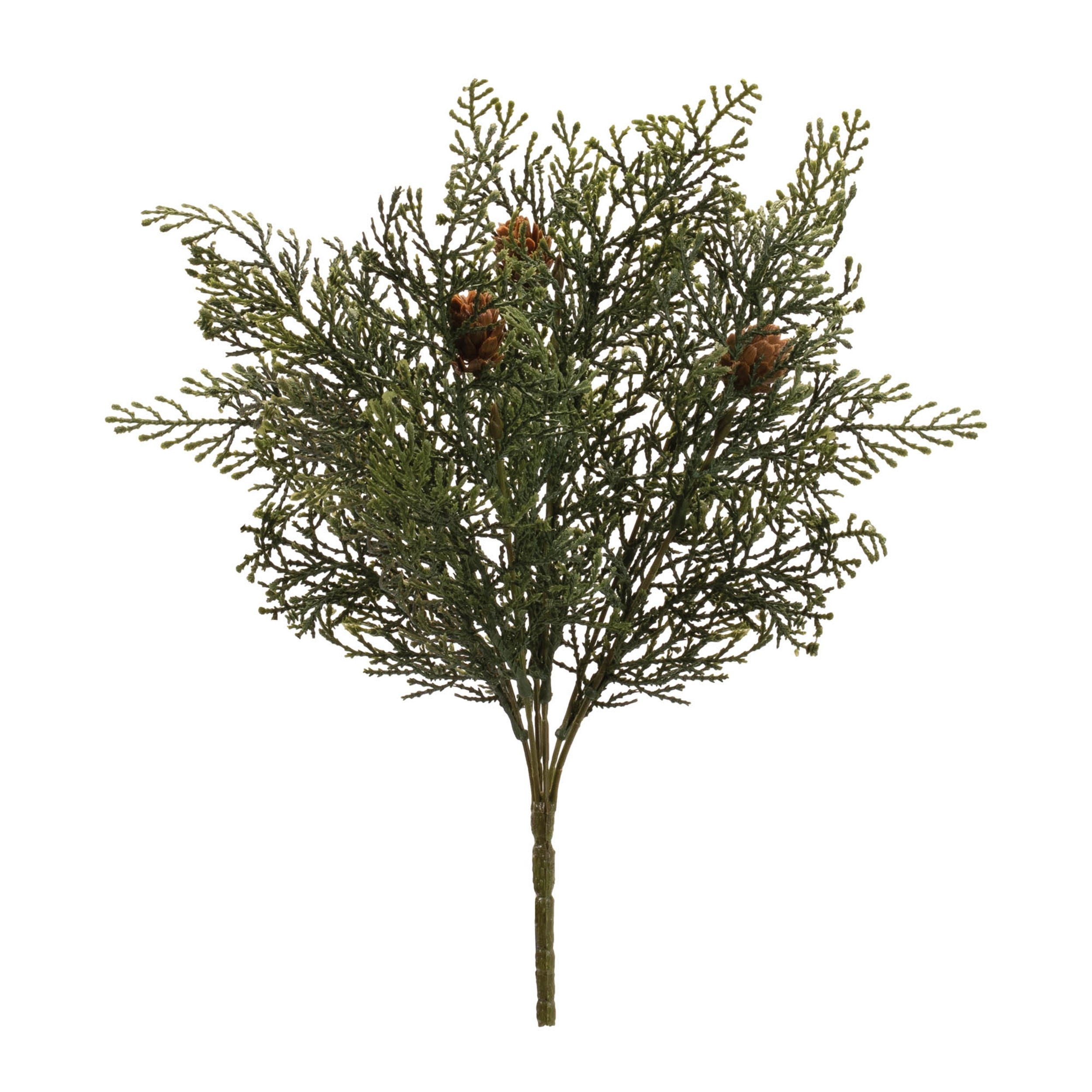 Cedar Bush (Set of 12) 11"H Plastic