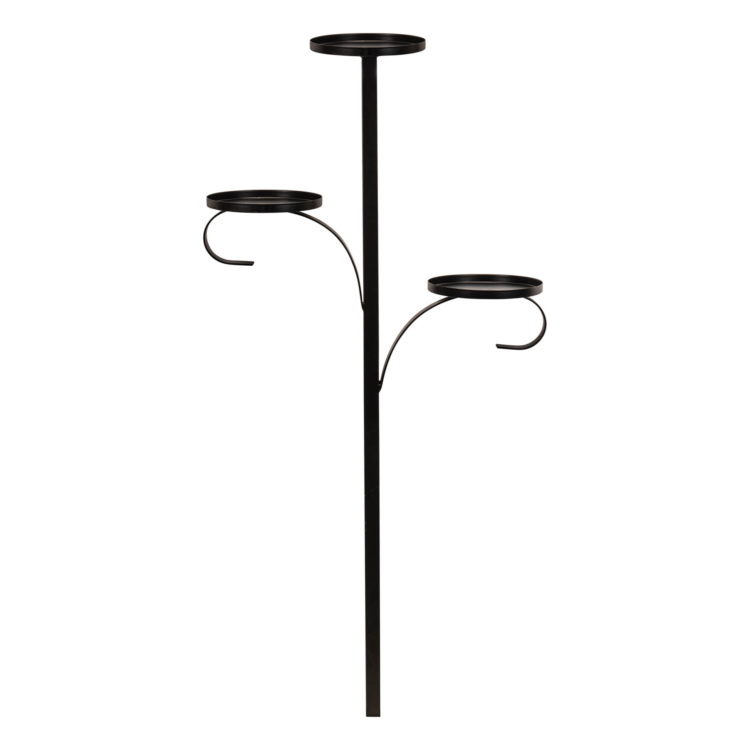 Triple Tree Topper 36"H Iron Black