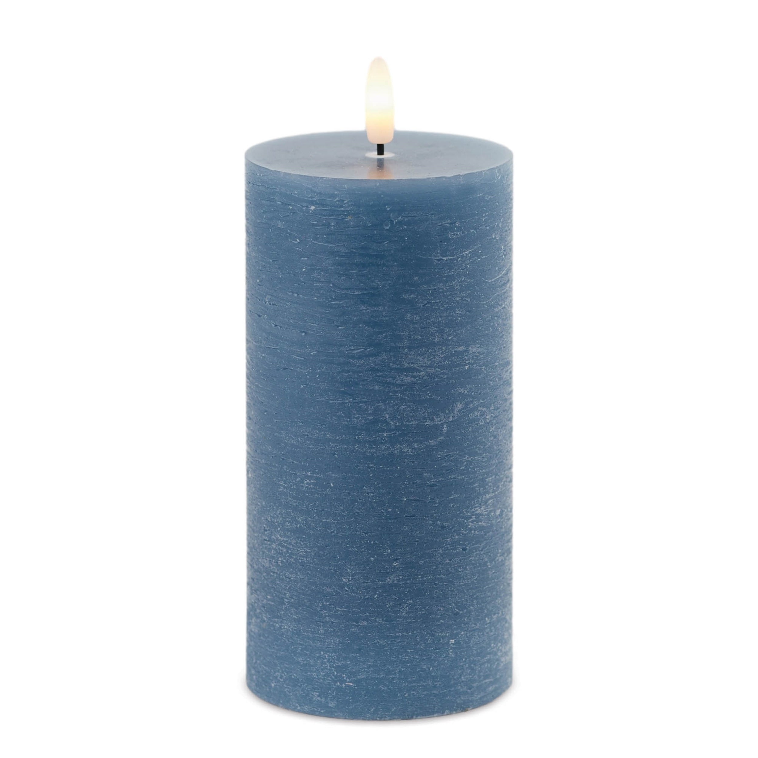 FIA Wick Candle BLUE (Set of 2) 3"D x 6"H Wax/Plastic 2 C Batteries Not Included