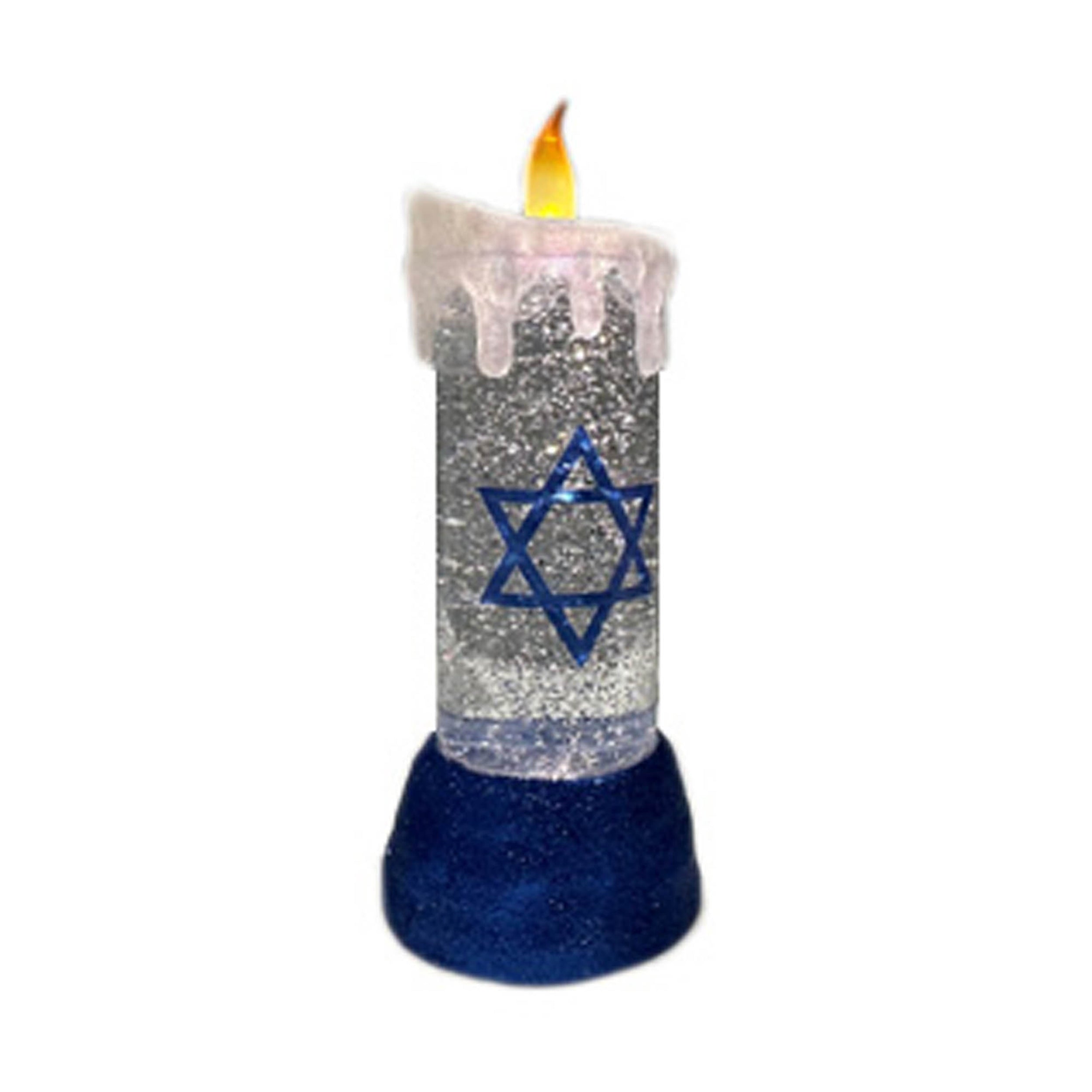 Hanukkah Candle 9.5"H Plastic/Oil Water
