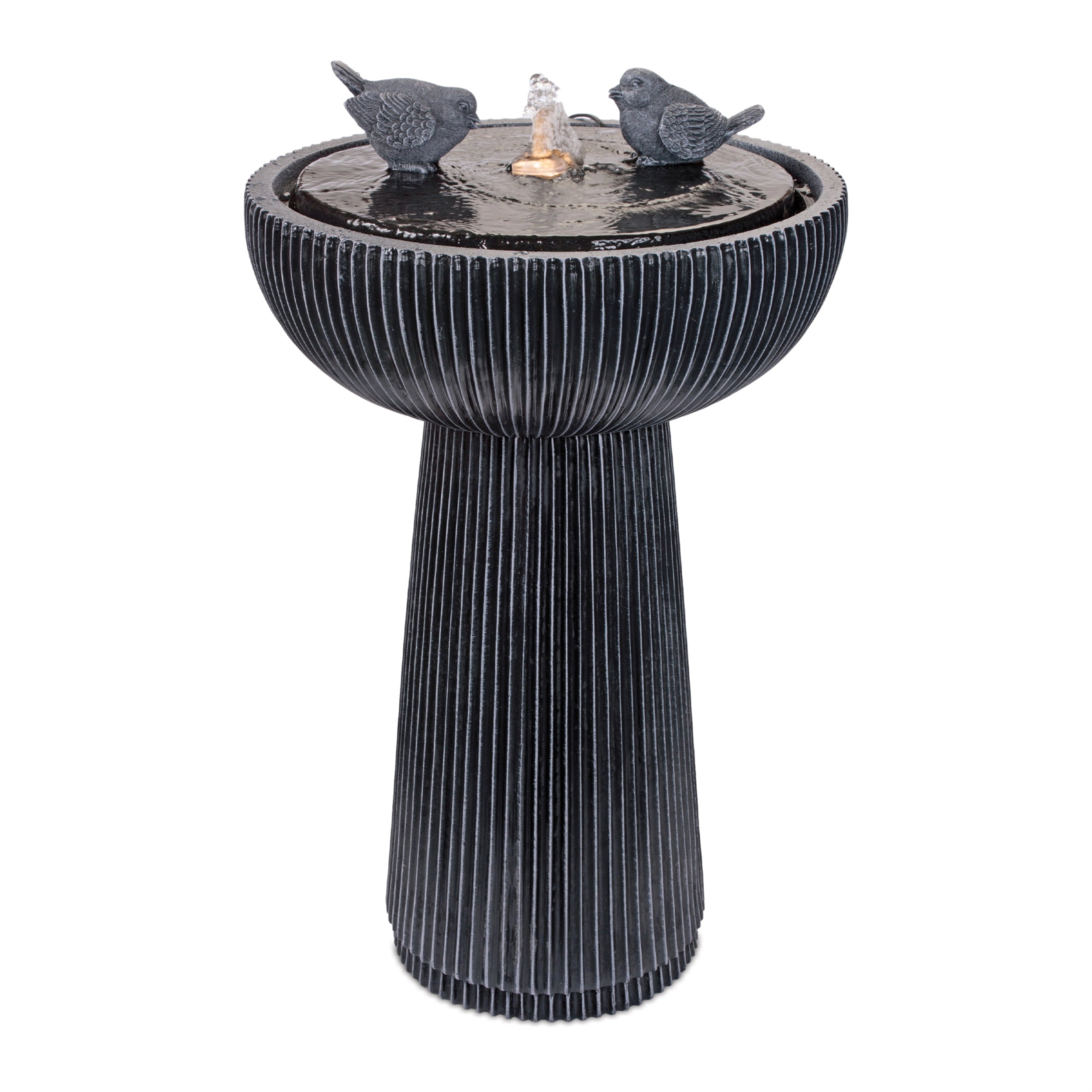 Fountain w/Birds 16"L x 27"H Resin (pump MZ20450AB)