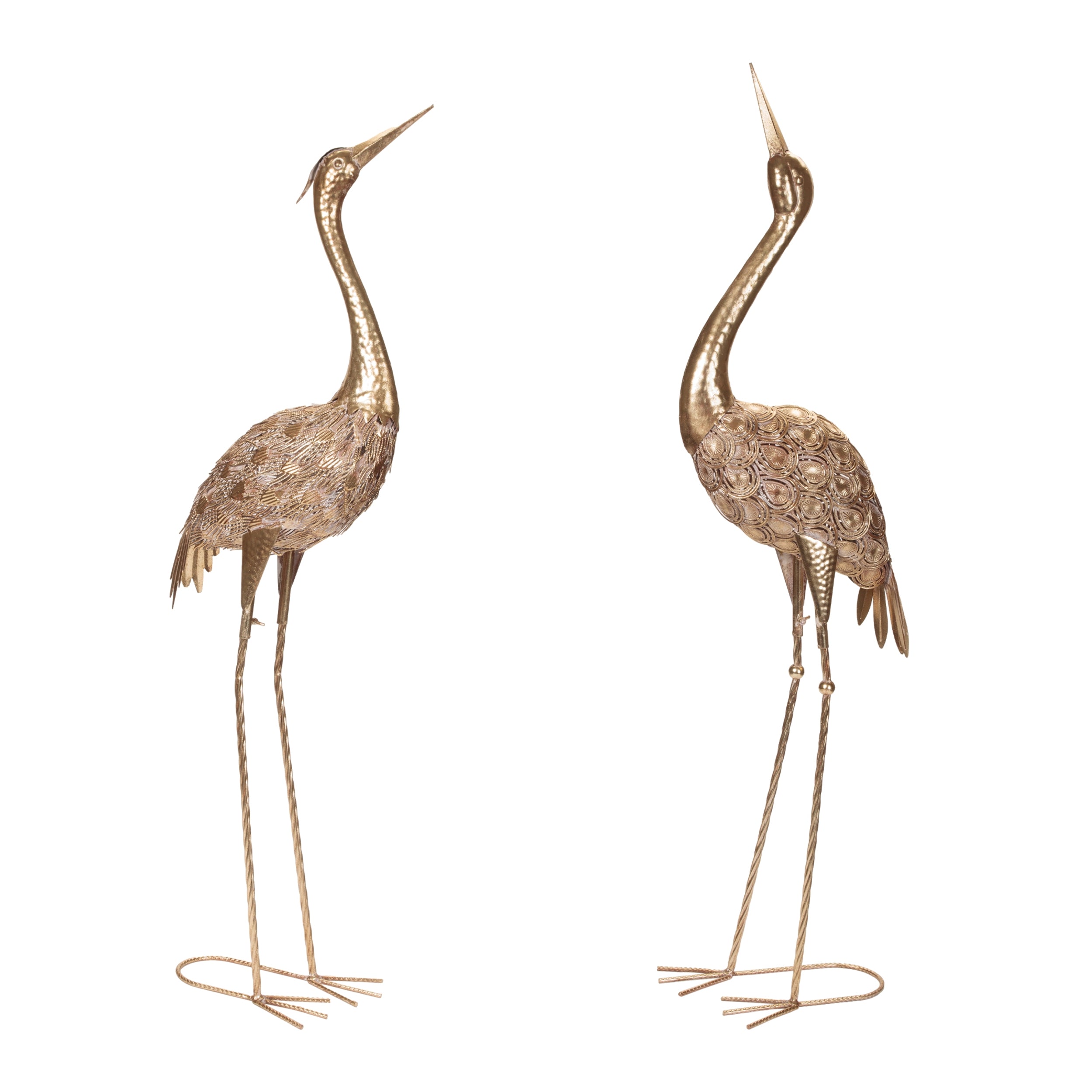 Crane (Set of 2) 42"H, 44"H Metal