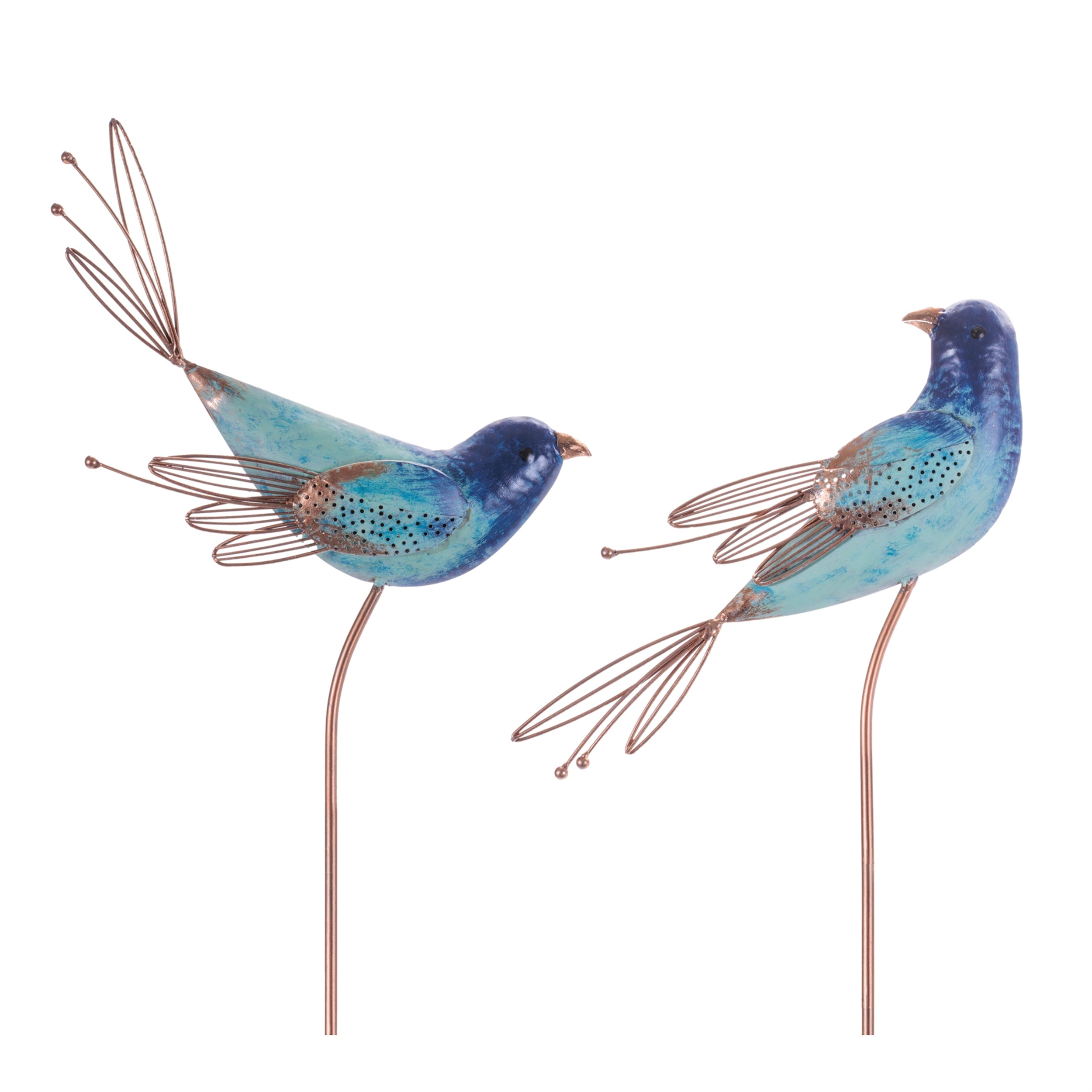 Bird Stake (Set of 2) 41"H, 44.5"H Iron