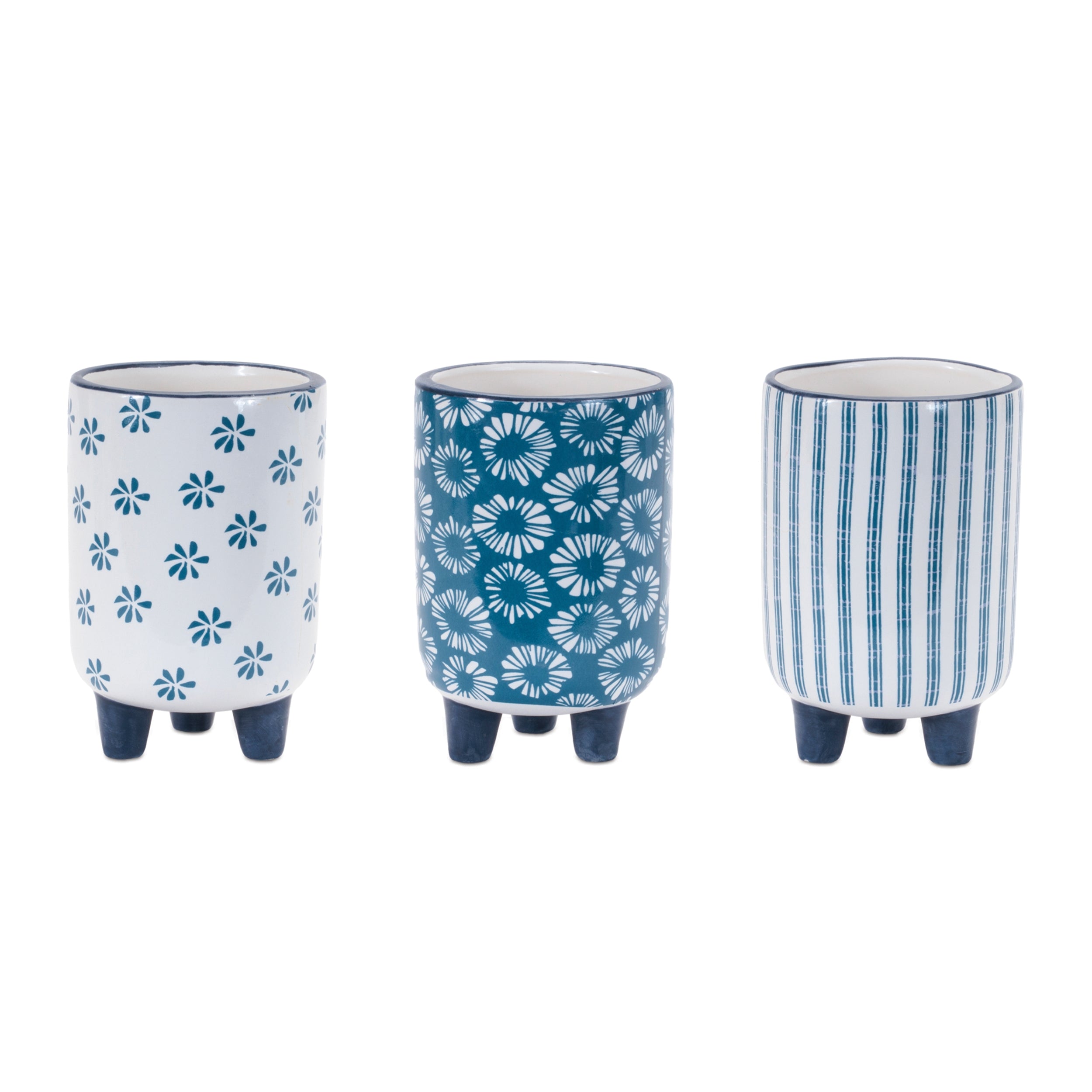 Container (Set of 3) 3.75"D x 6"H Dolomite