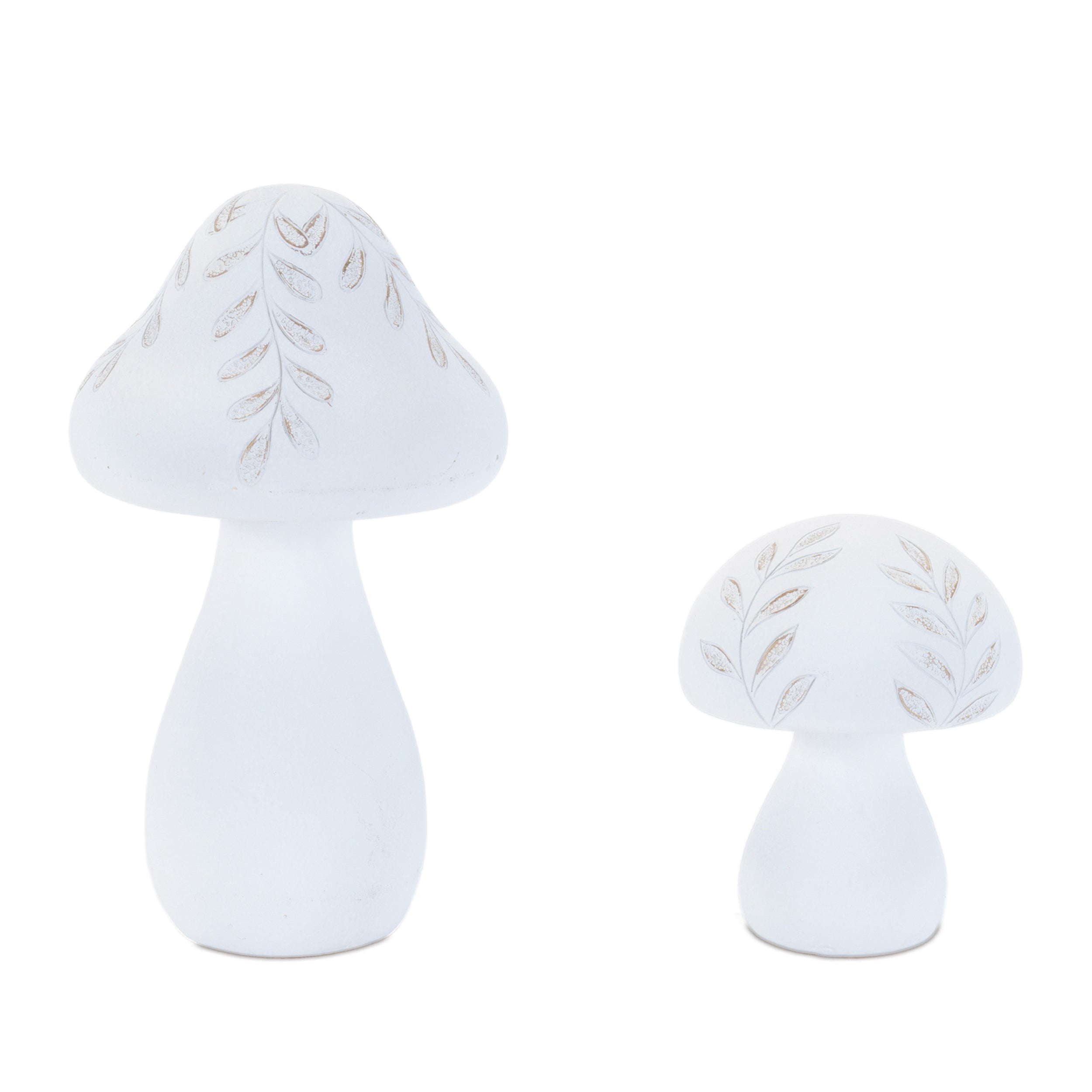 Mushroom (Set of 2) 4.5"H, 8"H Resin
