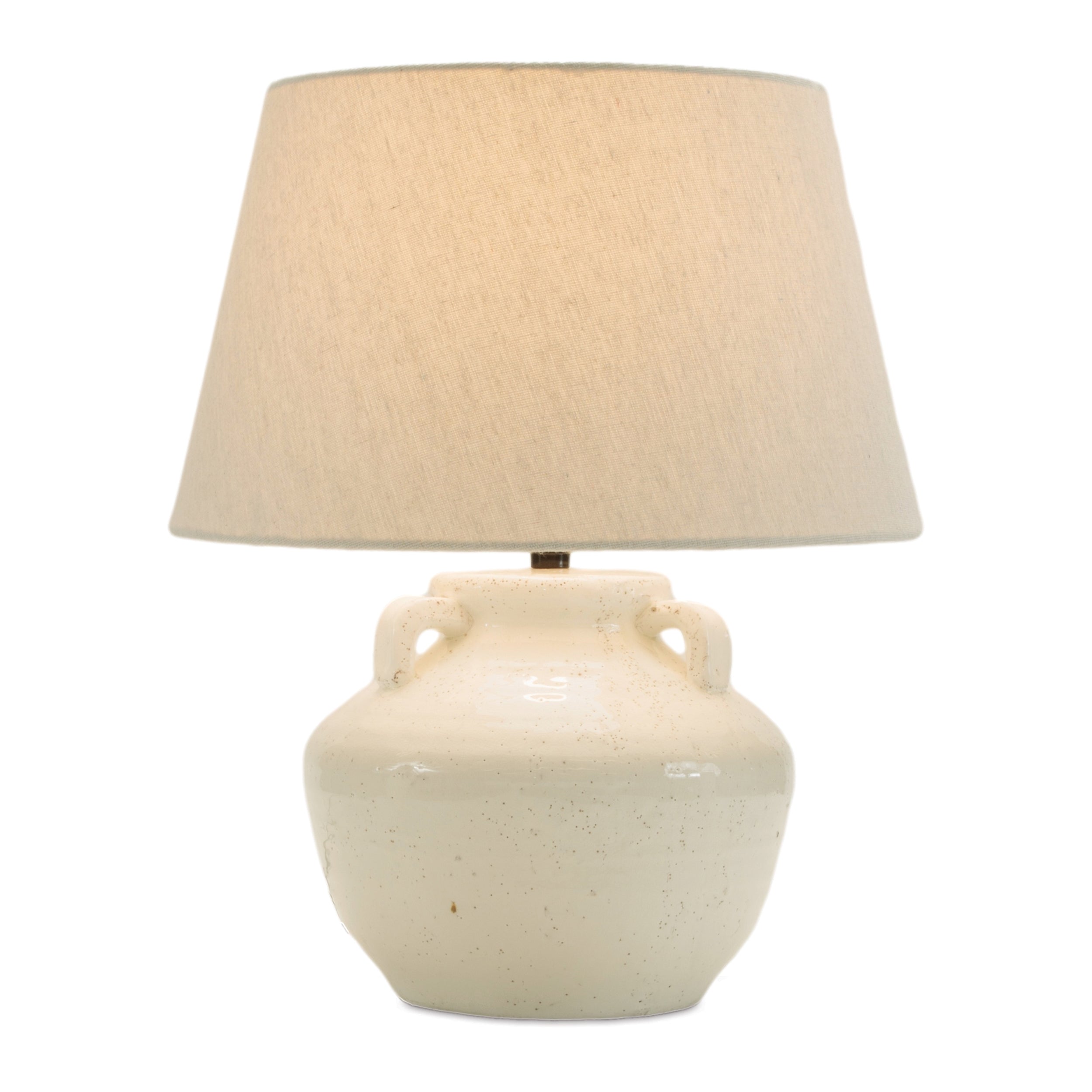 Table Lamp 18.5"H Terra Cotta/Linen