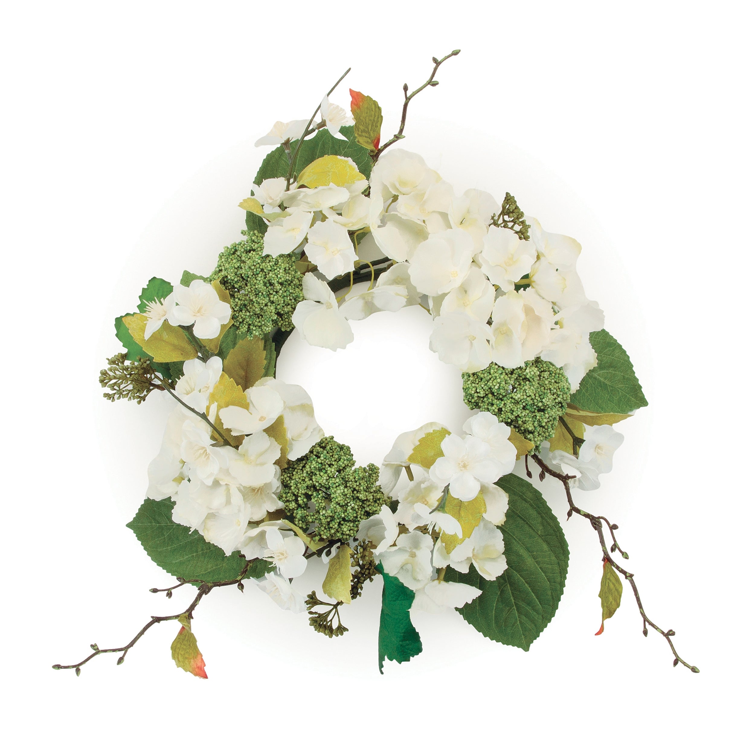 Hydrangea Candle Ring 15"D Fabric (Fits a 4" Candle)