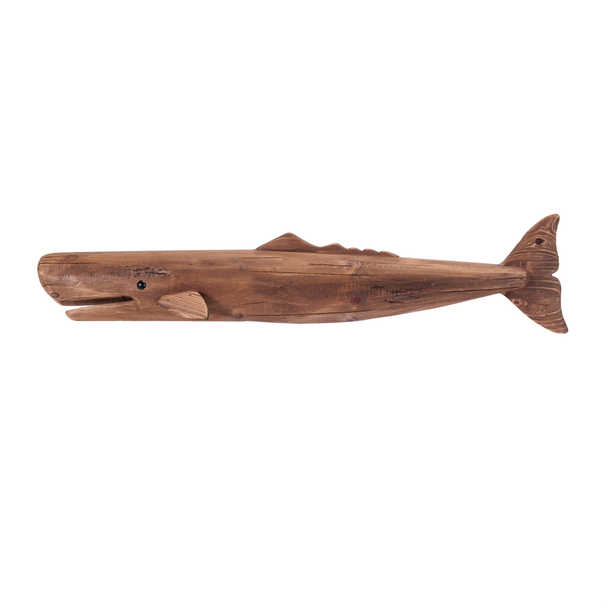 Whale Wall Décor 34"L x 7.5"H Wood