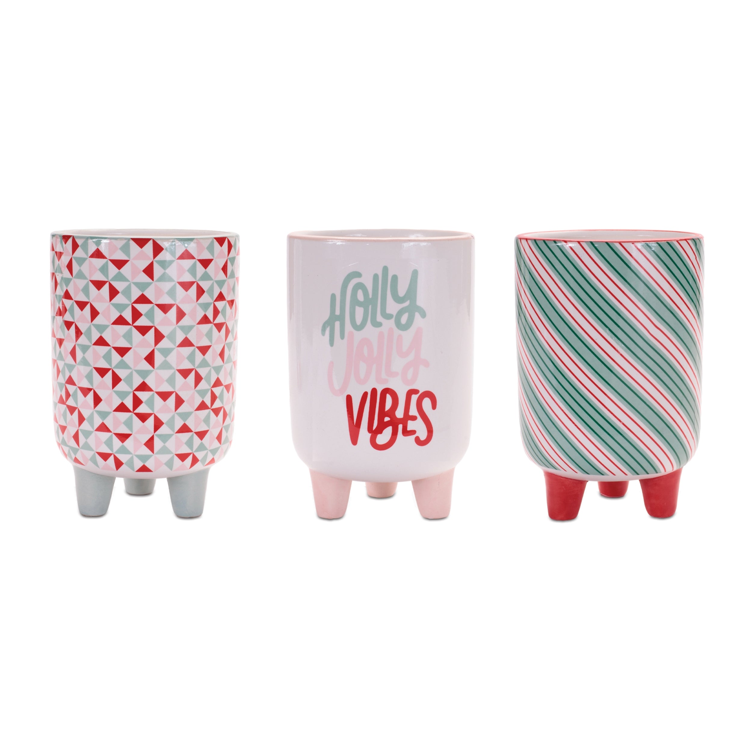 Container (3 set of) 4"D x 6"H Dolomite