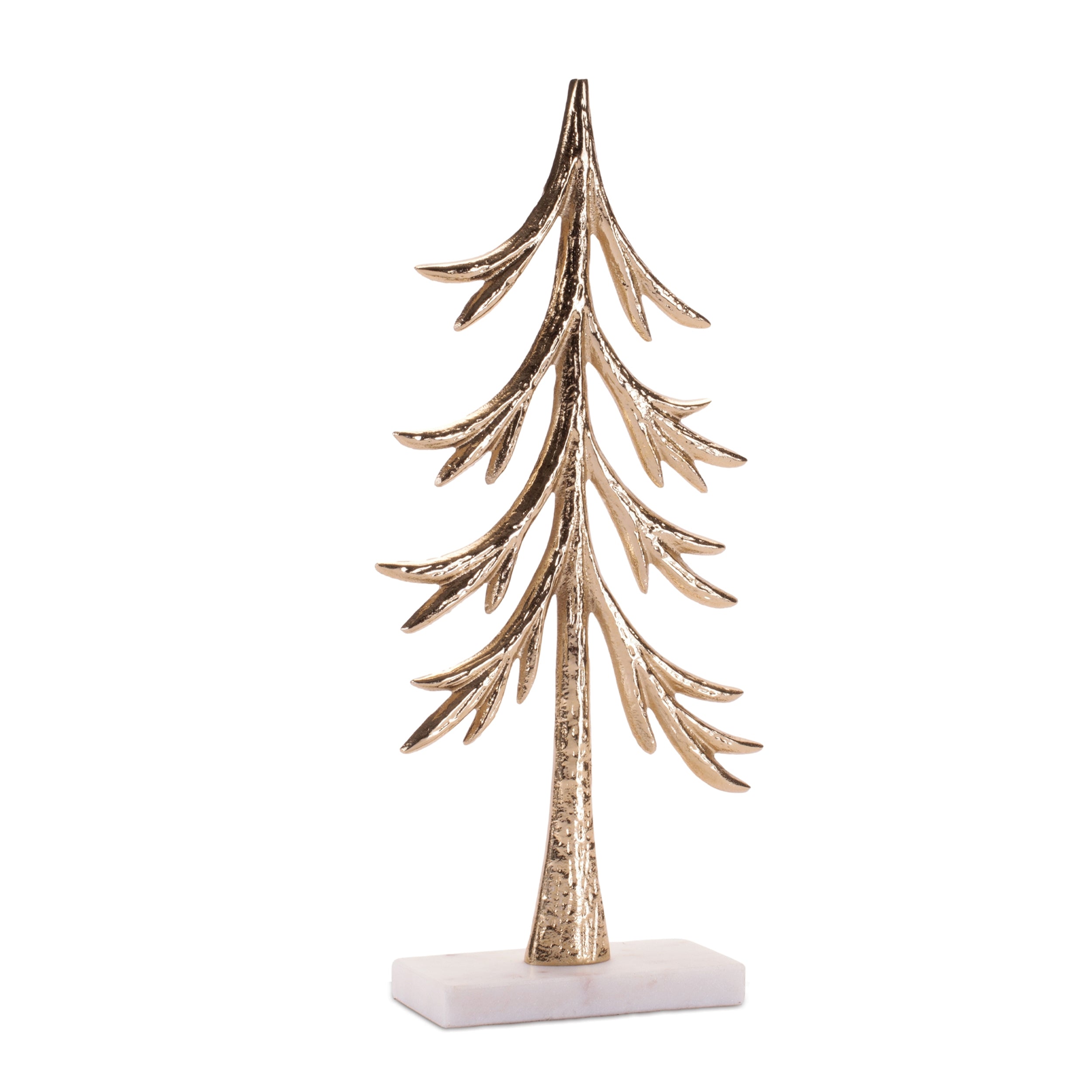 Tree 12.5”H Aluminum/Marble