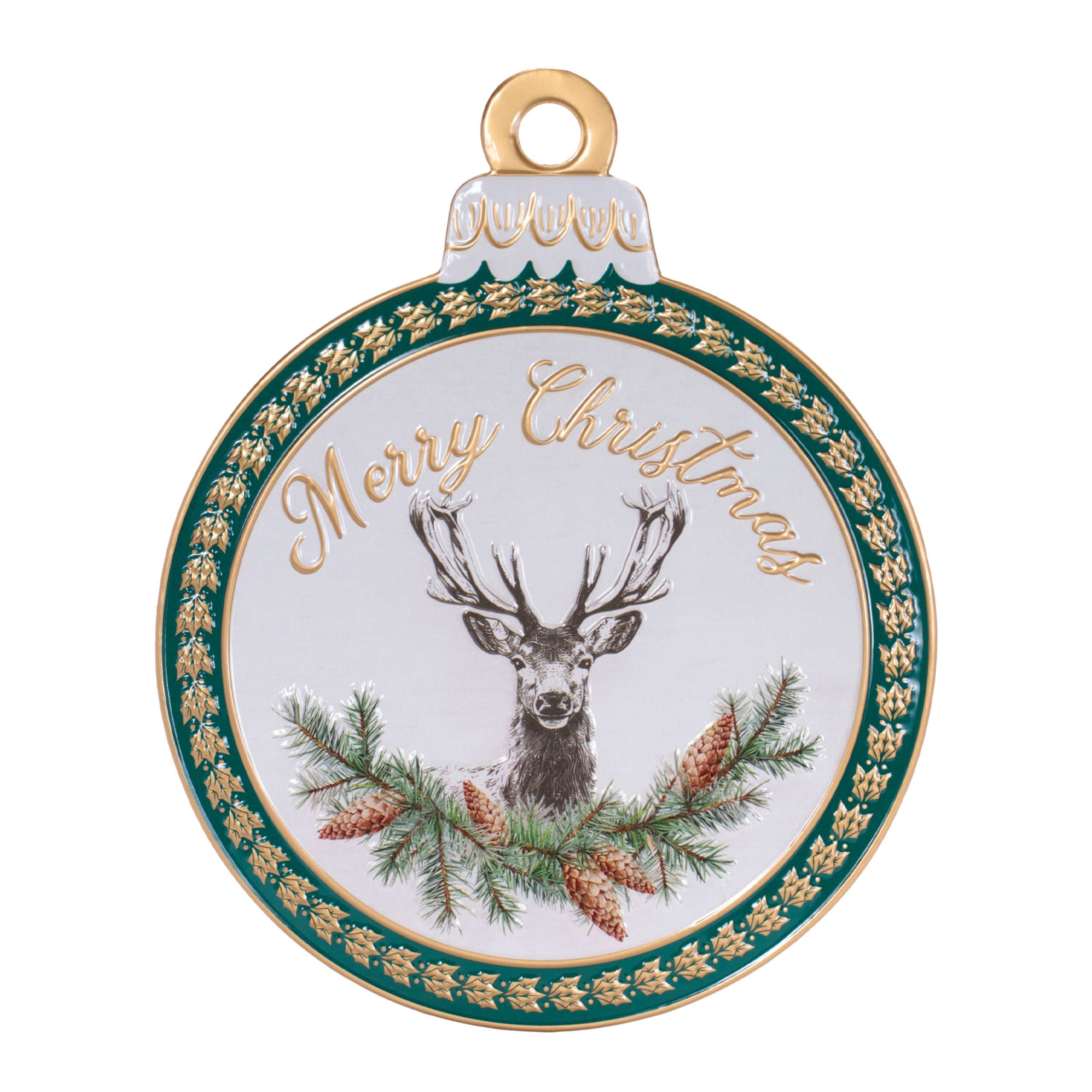 Merry Christmas/Deer Sign 15”H Iron