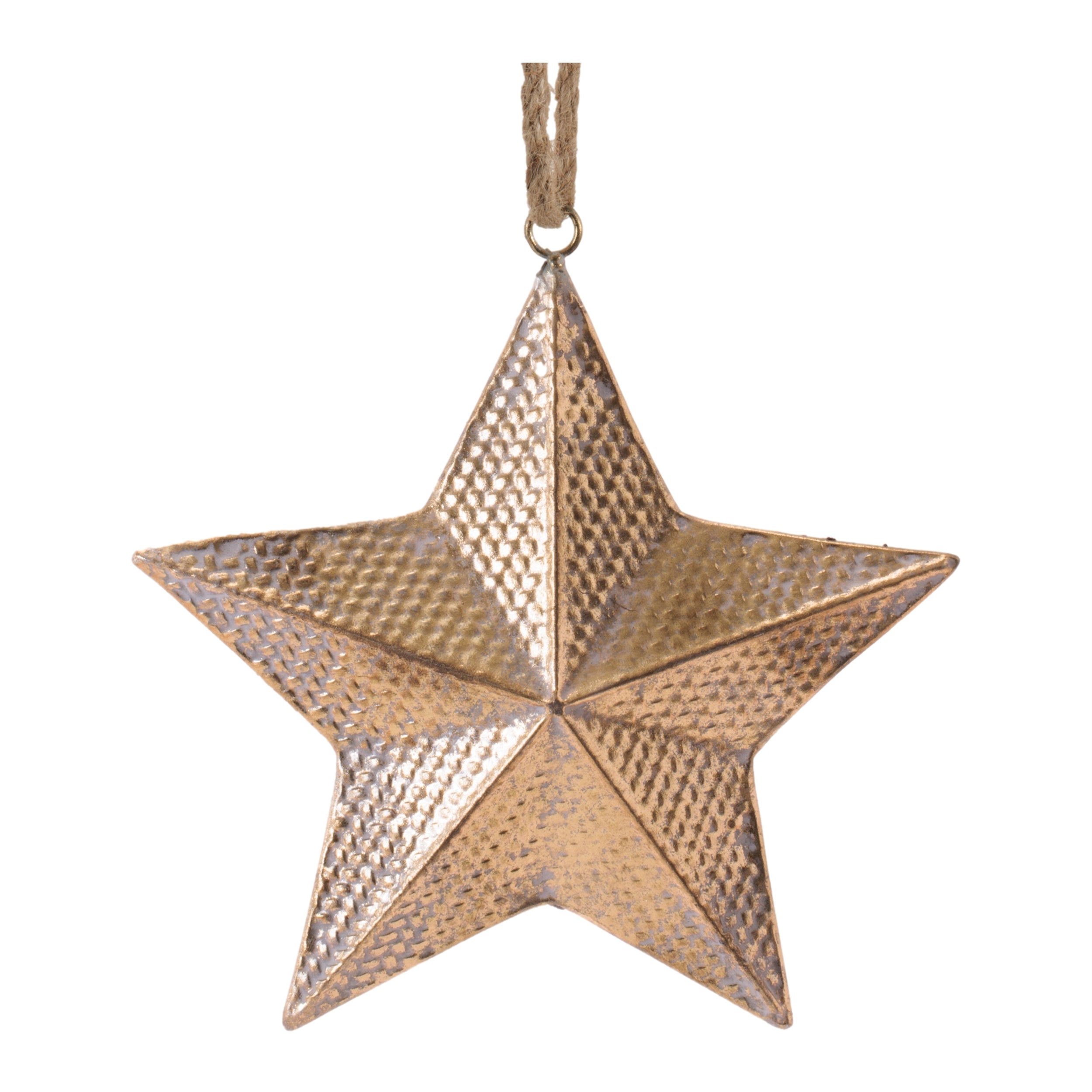 Star Ornament 8”H Metal
