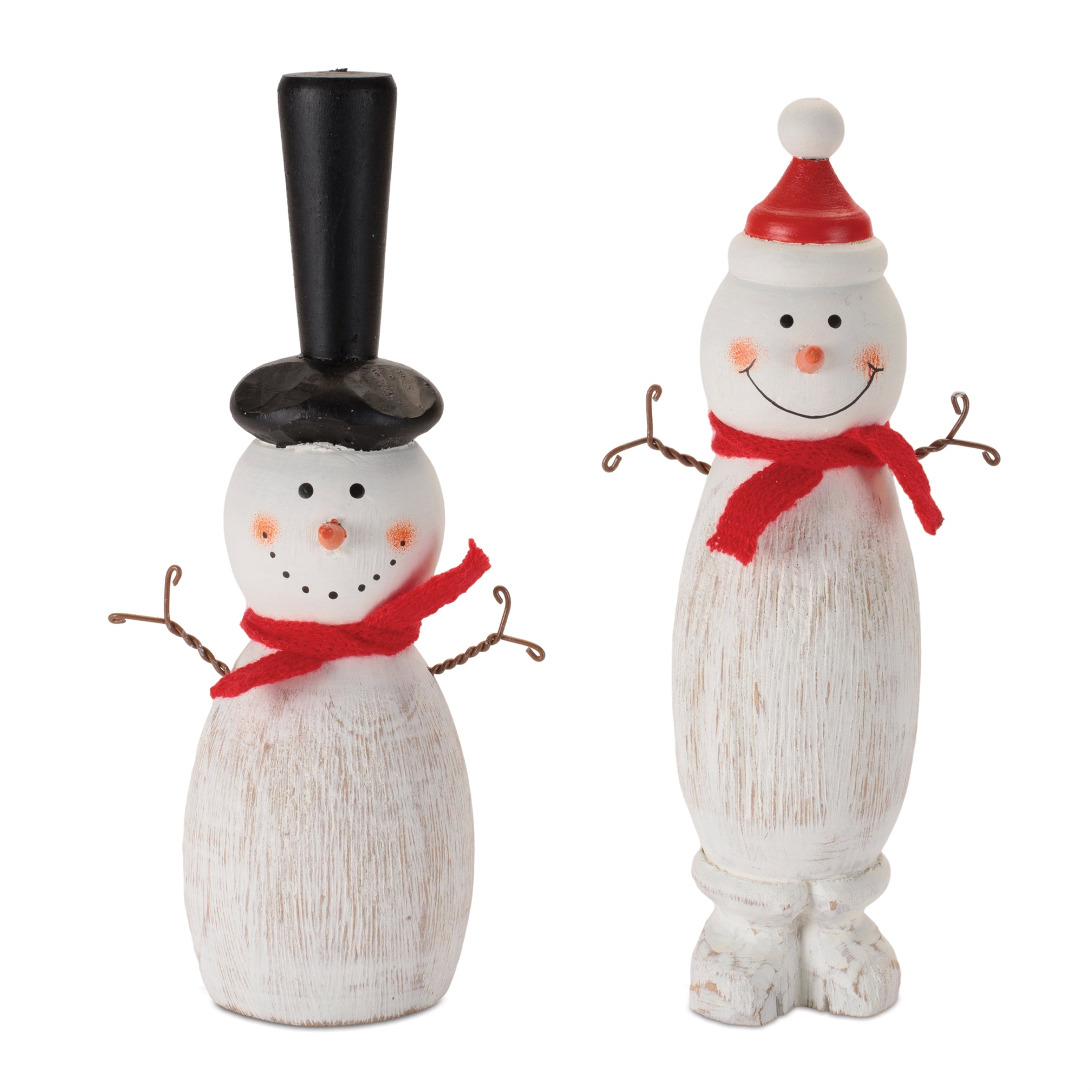 Snowman (2 set of) 7.75”H Wood