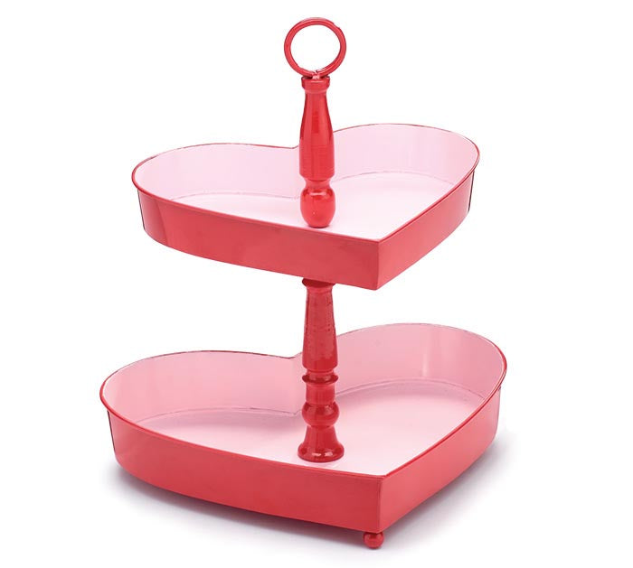 Tin Heart Shaped Tray
