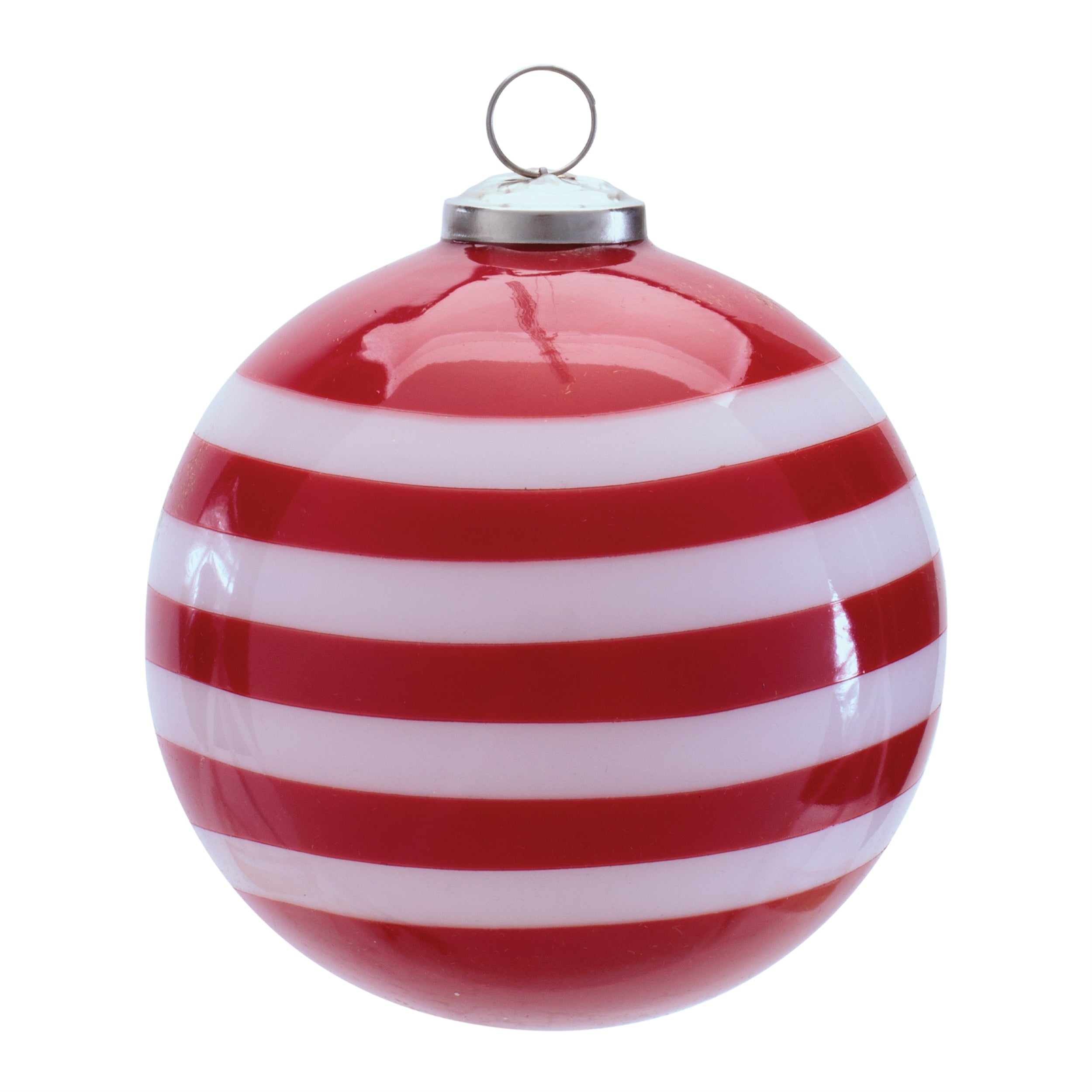 Ball Ornament 5”D Glass