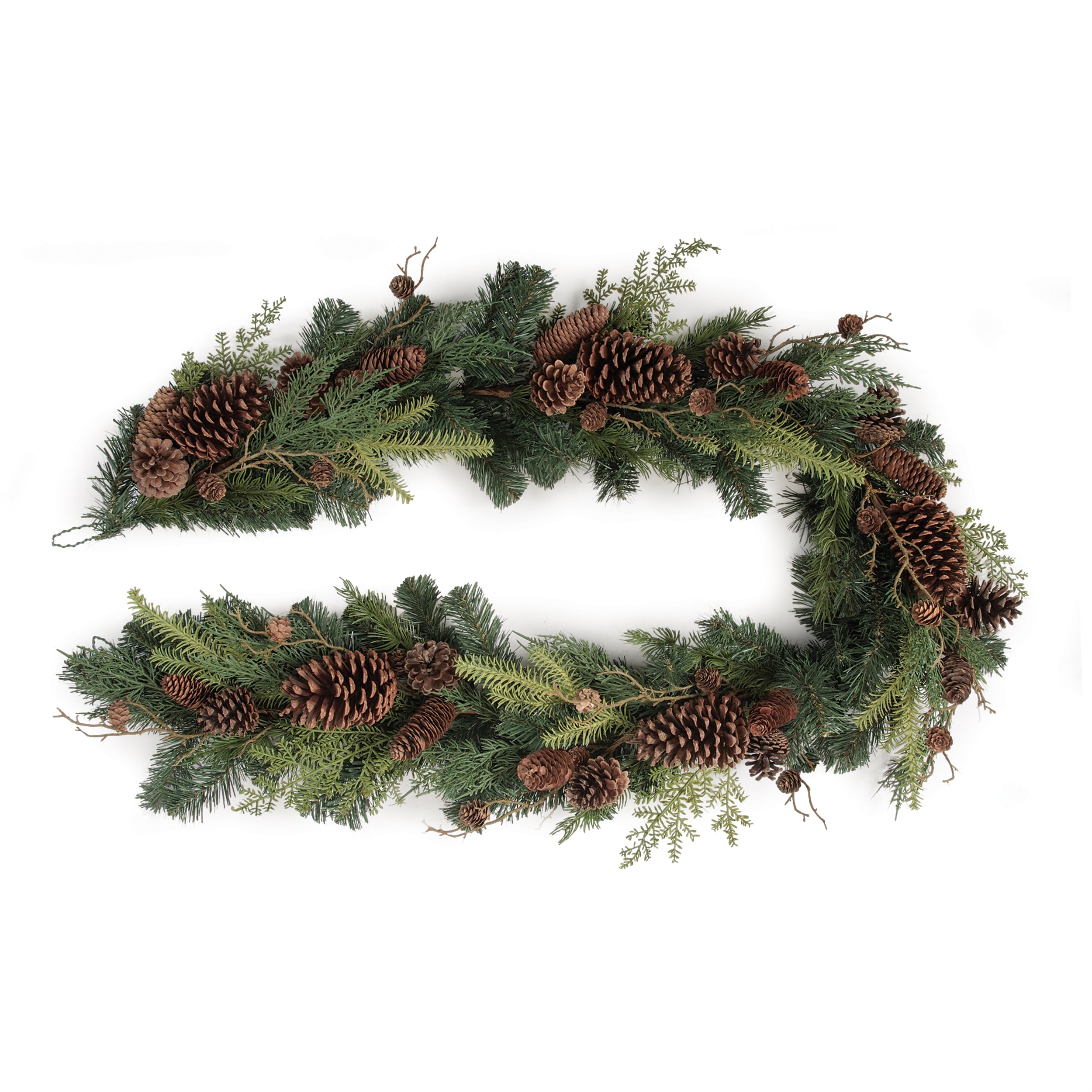 Mixed Pine Garland 6.5'L