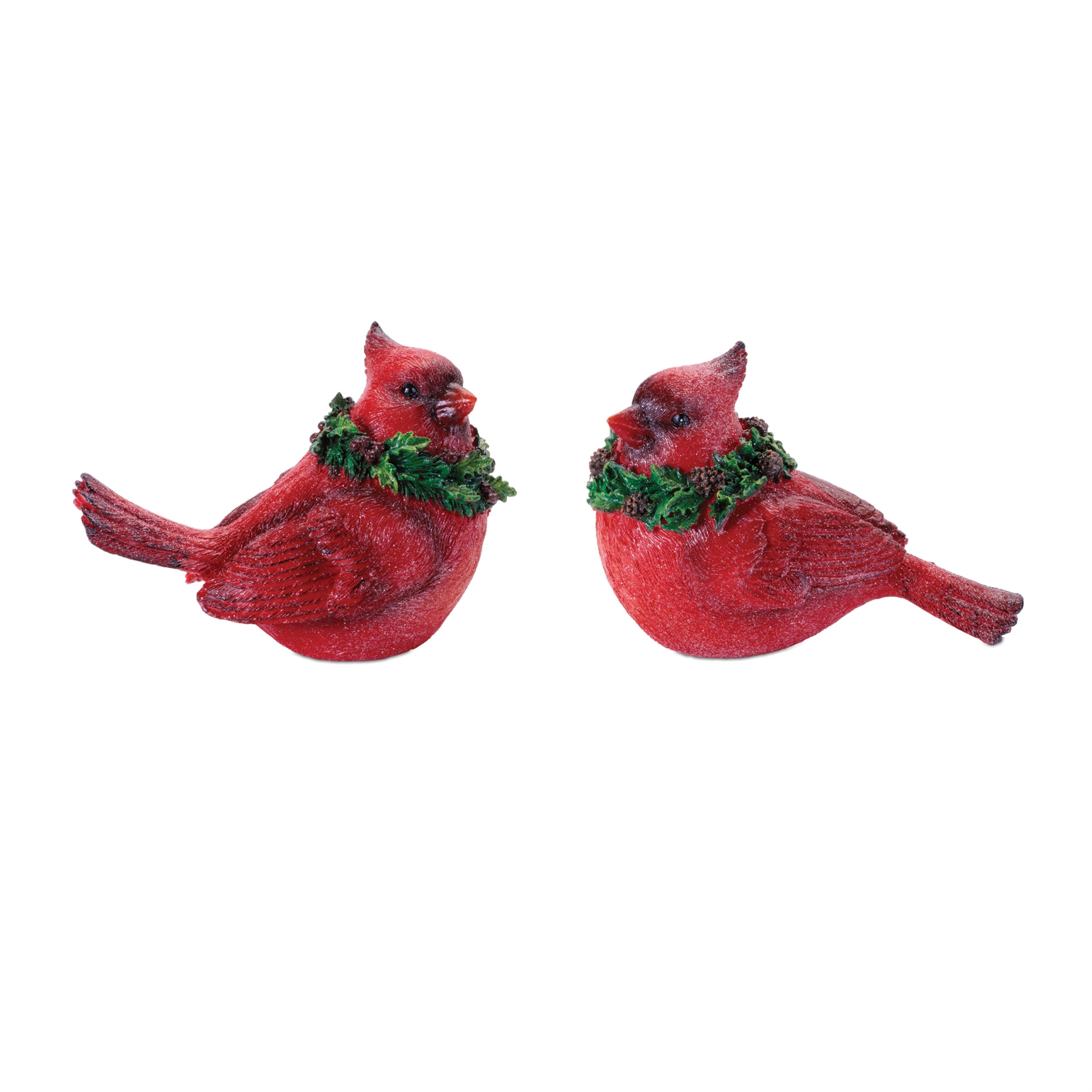 Cardinal (2 set of) 4"H, 4.5"H Resin