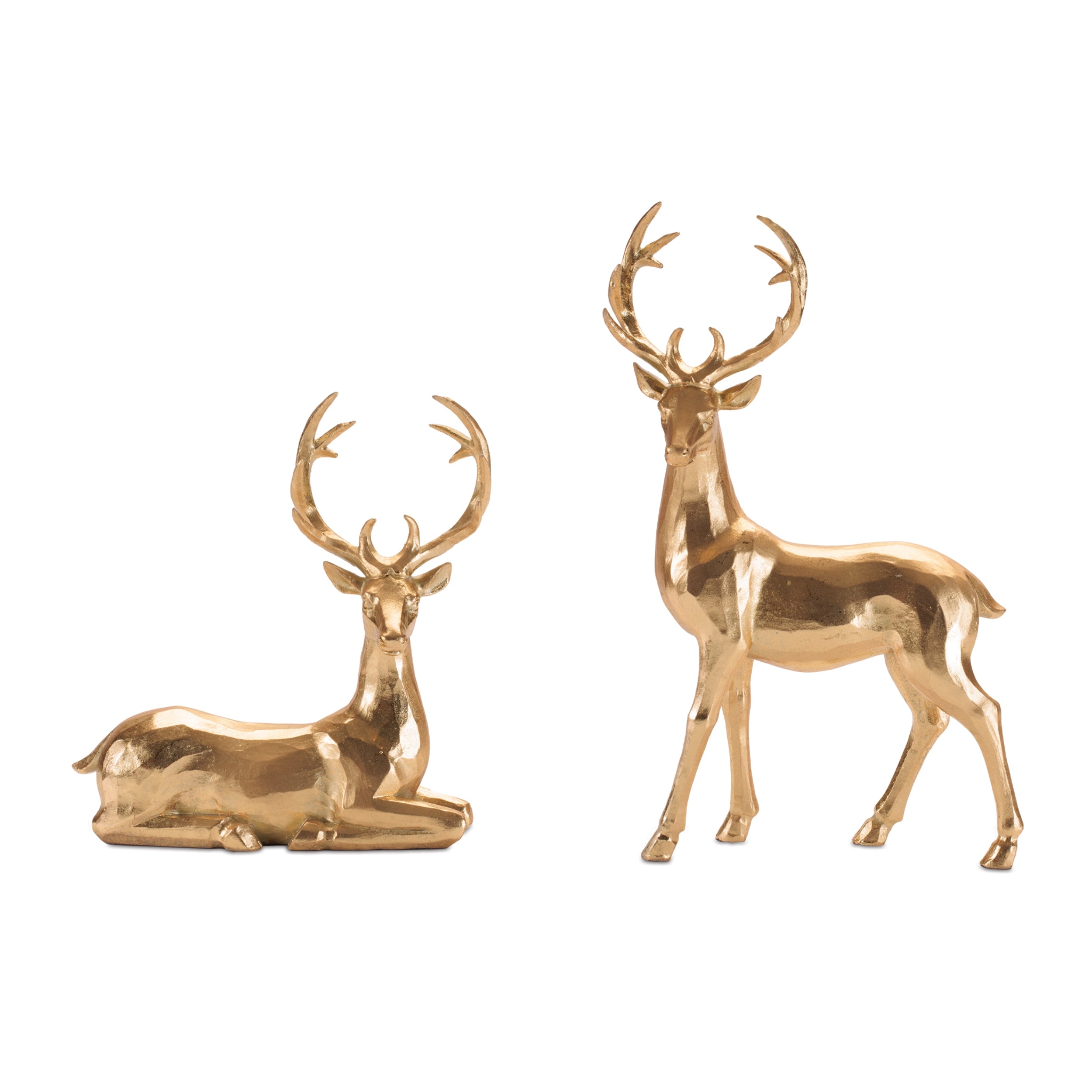 Deer (2 set of) 8.75"H, 13.25"H Resin