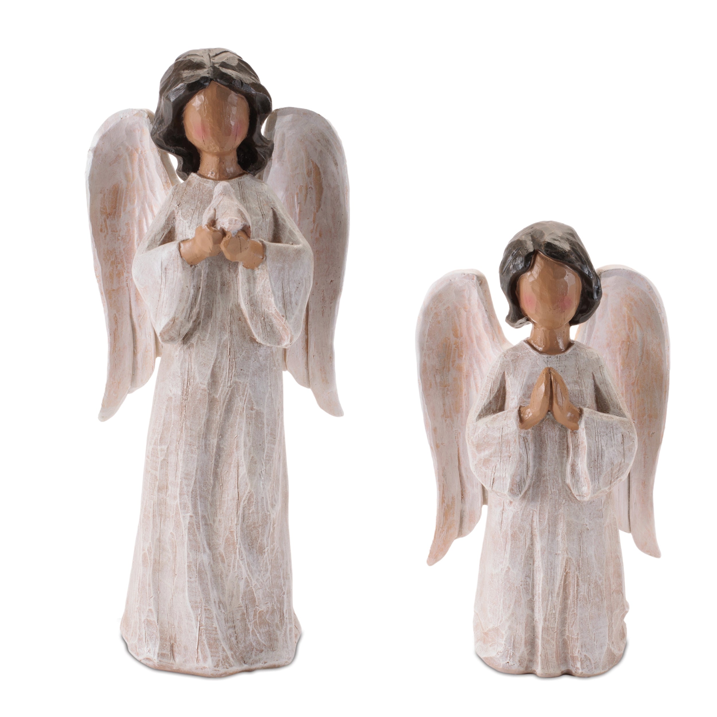 Angel (2 set of) 6.75"H, 9"H Resin