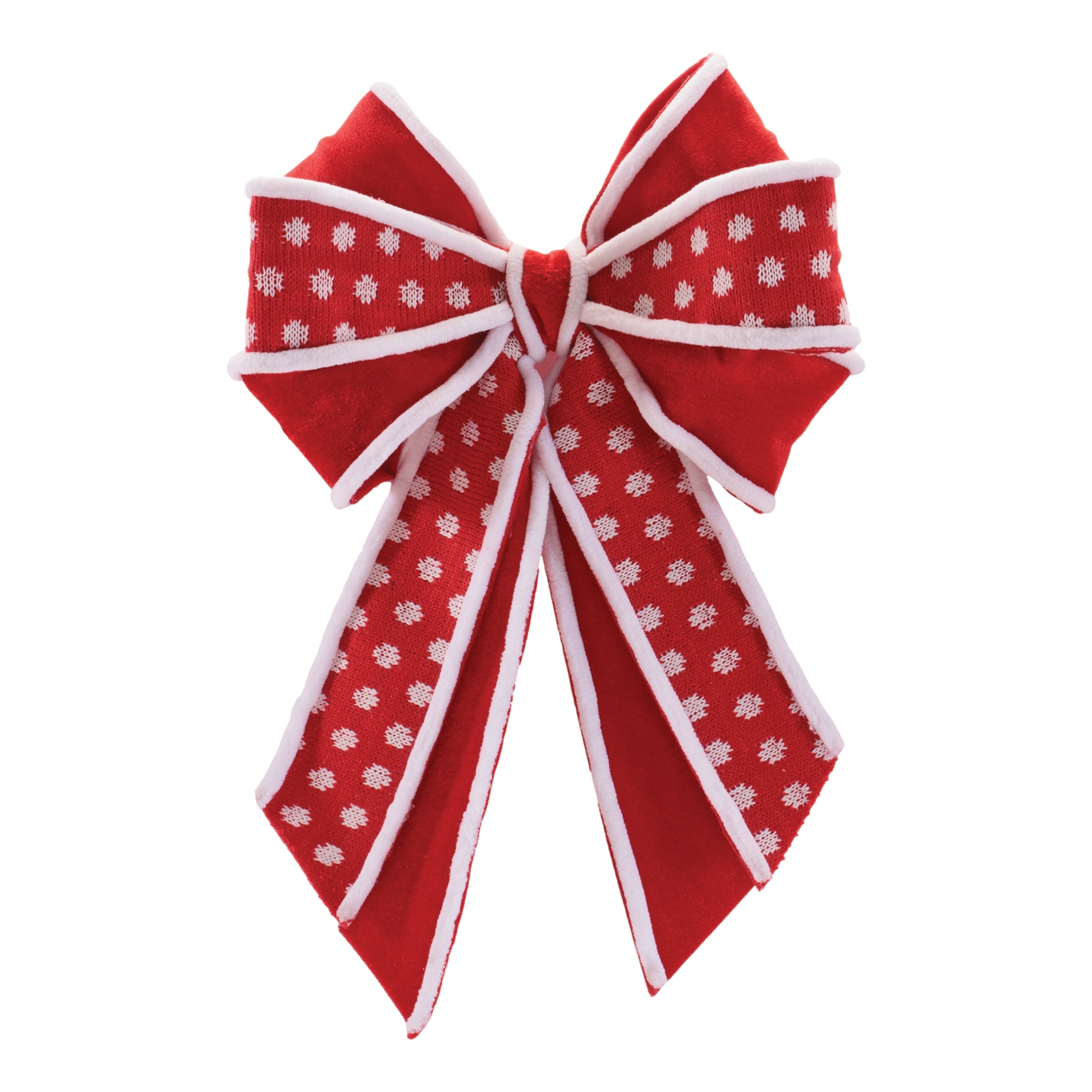 Bow Ornament 18.5”H Polyester