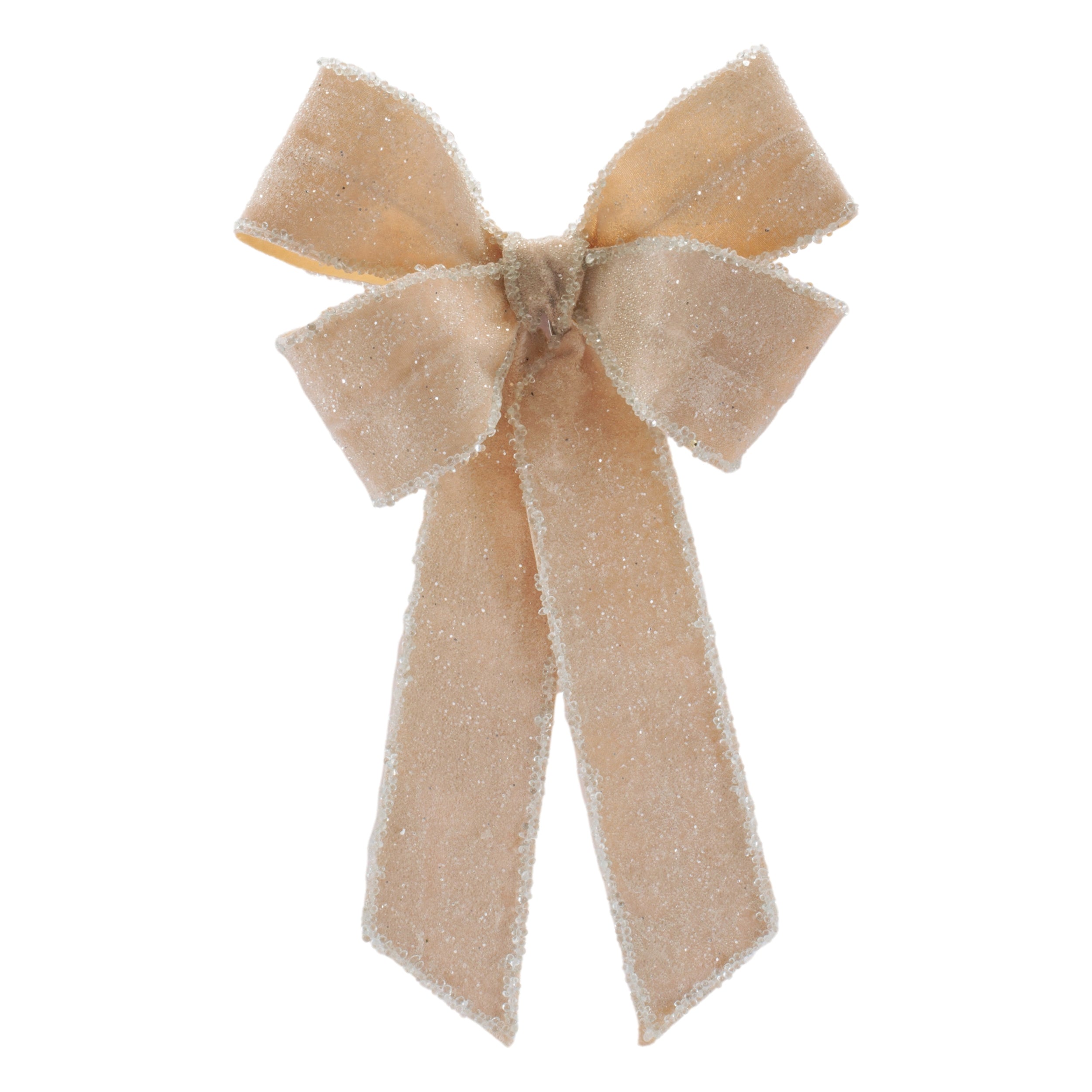 Bow Ornament 13.5”H Polyester