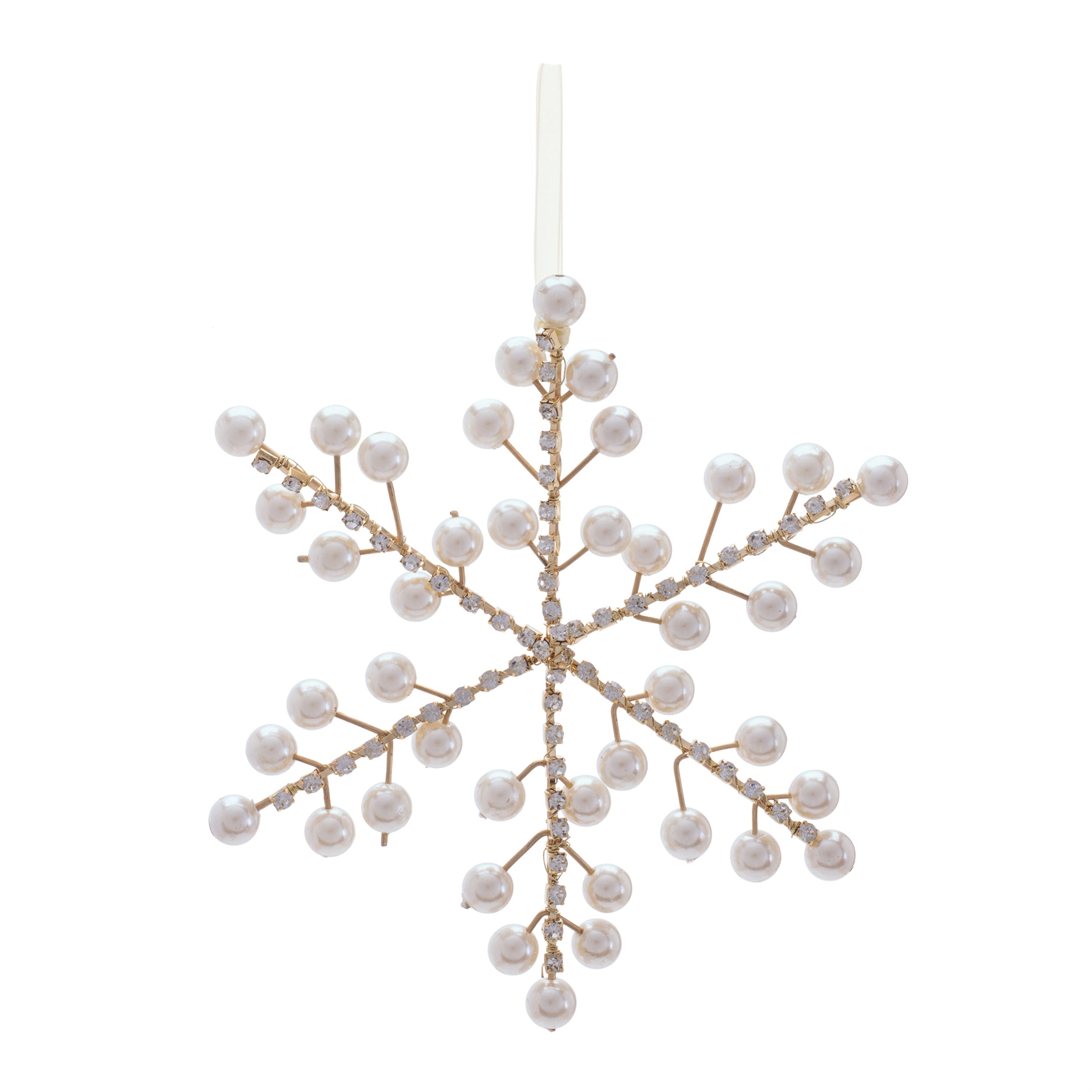 Snowflake Ornament 7”H /Wire