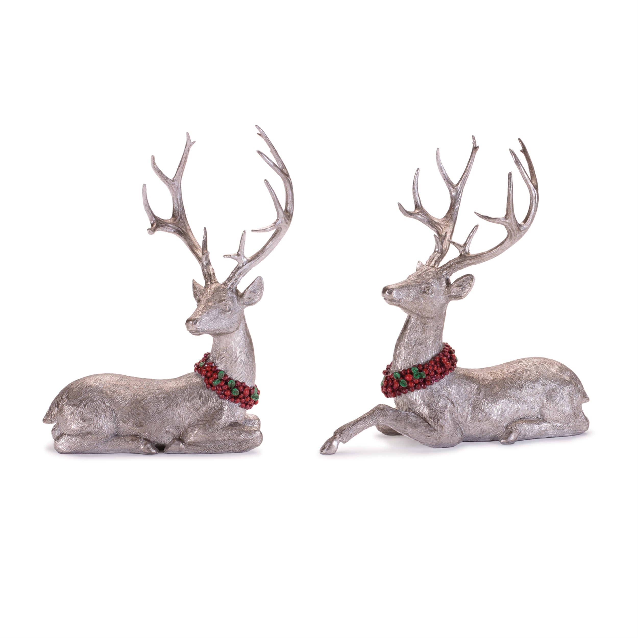 Deer (2 set of) 10”H Resin