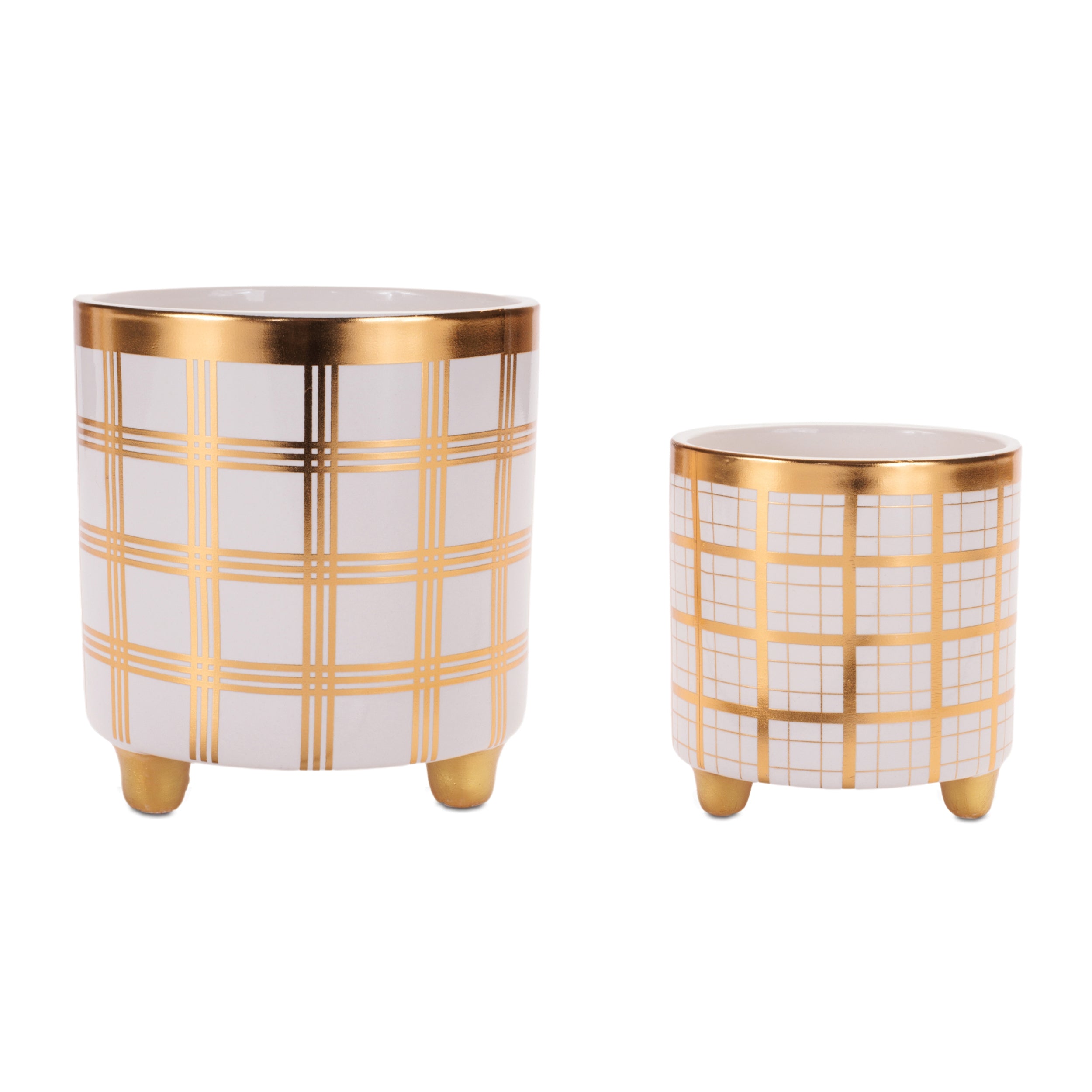 Container (Set of 2) 4"D x 4.5"H, 5.25"D x 6"H Dolomite