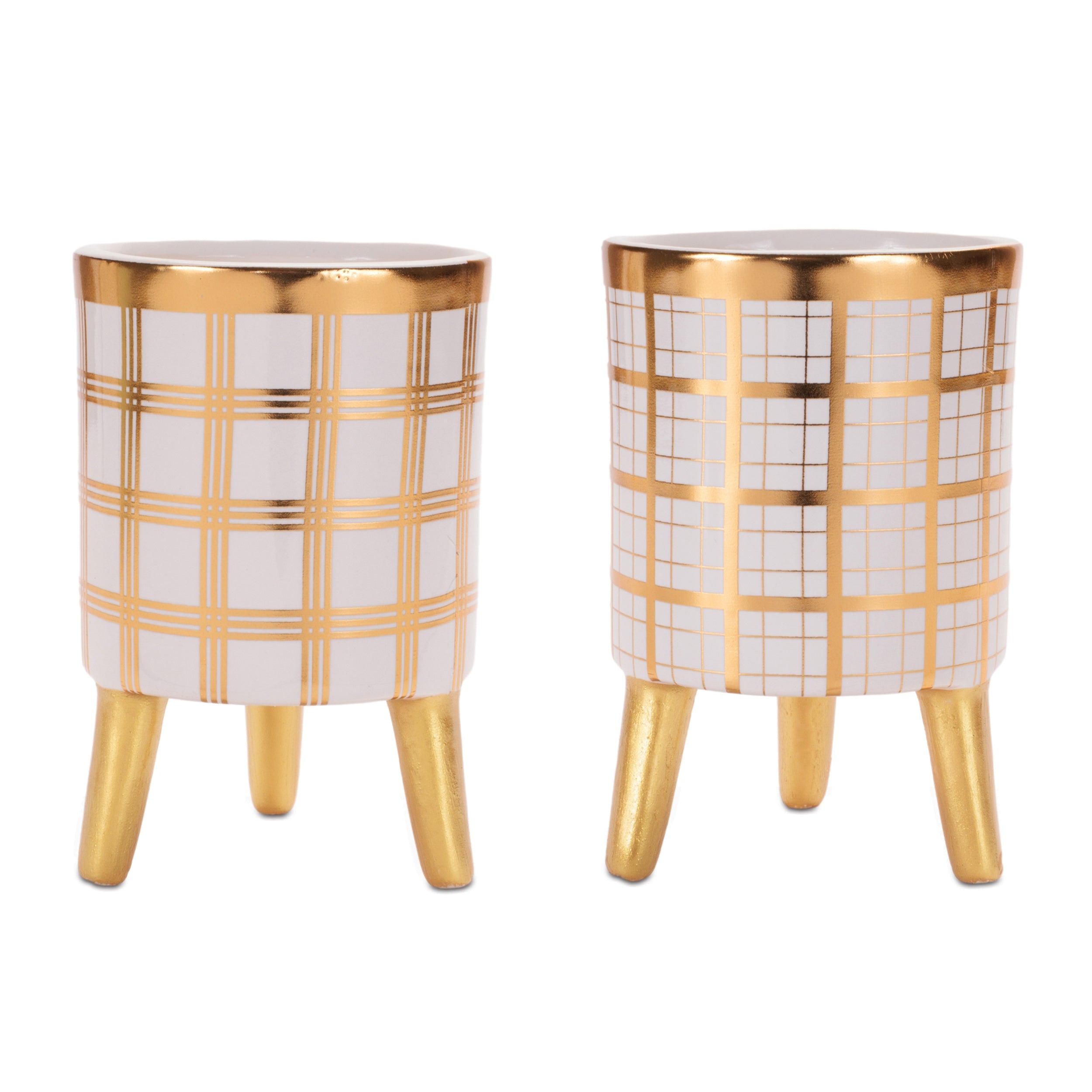 Container (2 set of) 4"D x 6"H Dolomite