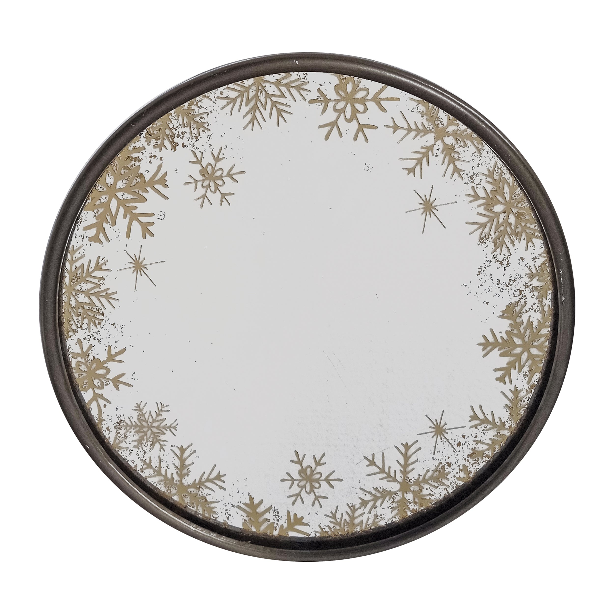 Mirror w/Easel 10”D Metal/Glass/MDF