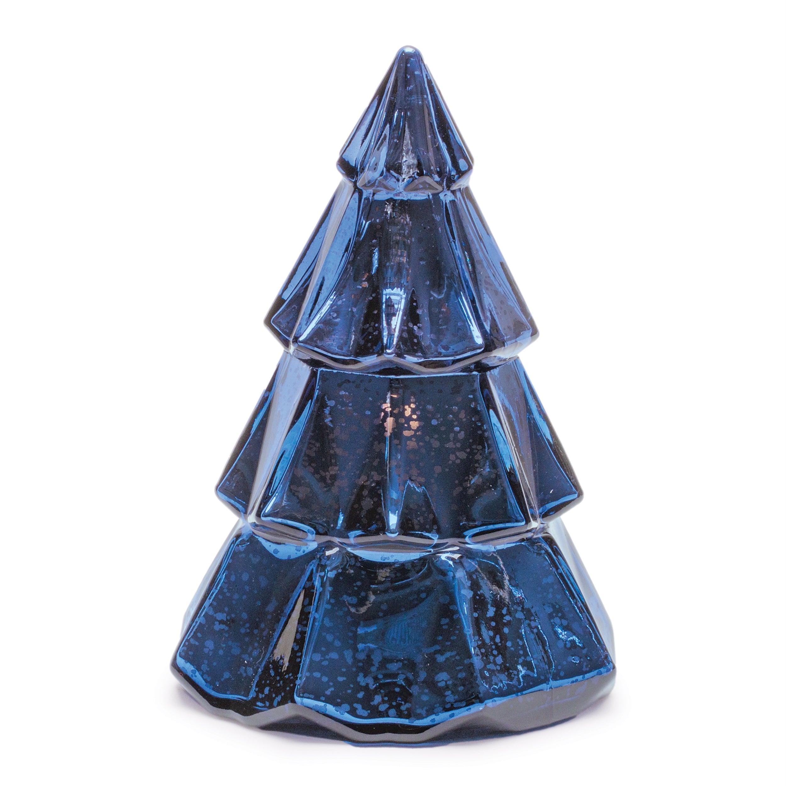 LED Tree Candle 7.5”H Glass/Wax