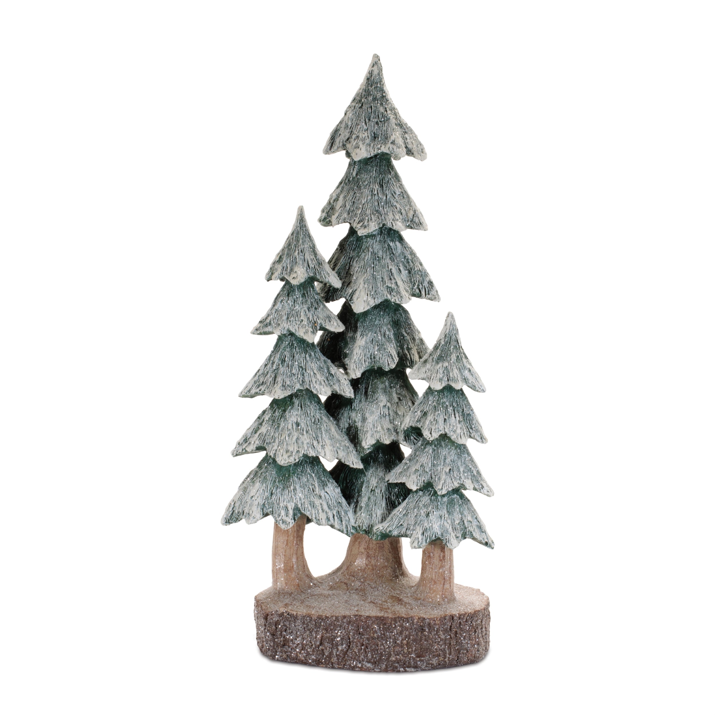 Triple Tree 17”H Resin