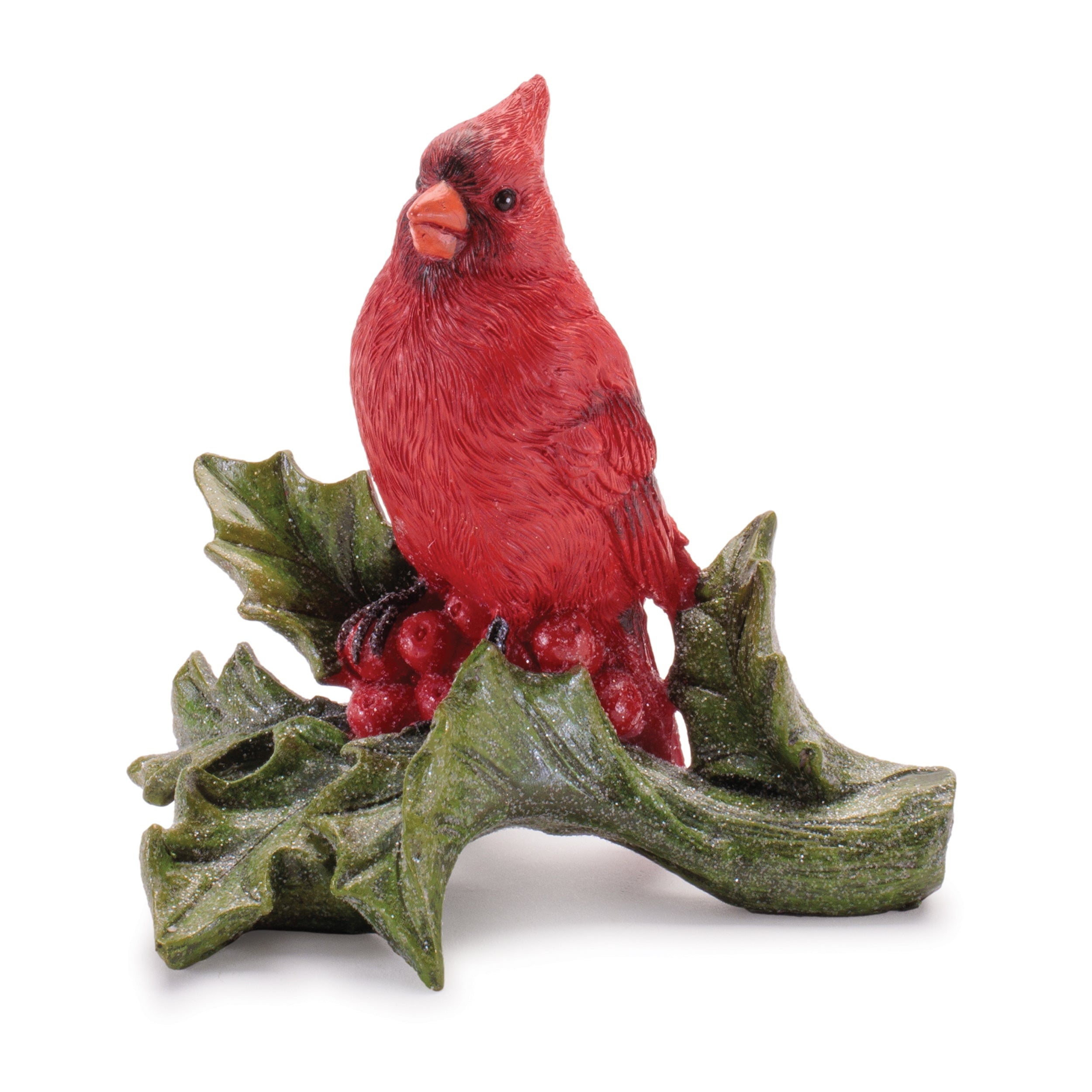 Cardinal on Holly 4.75”H Resin