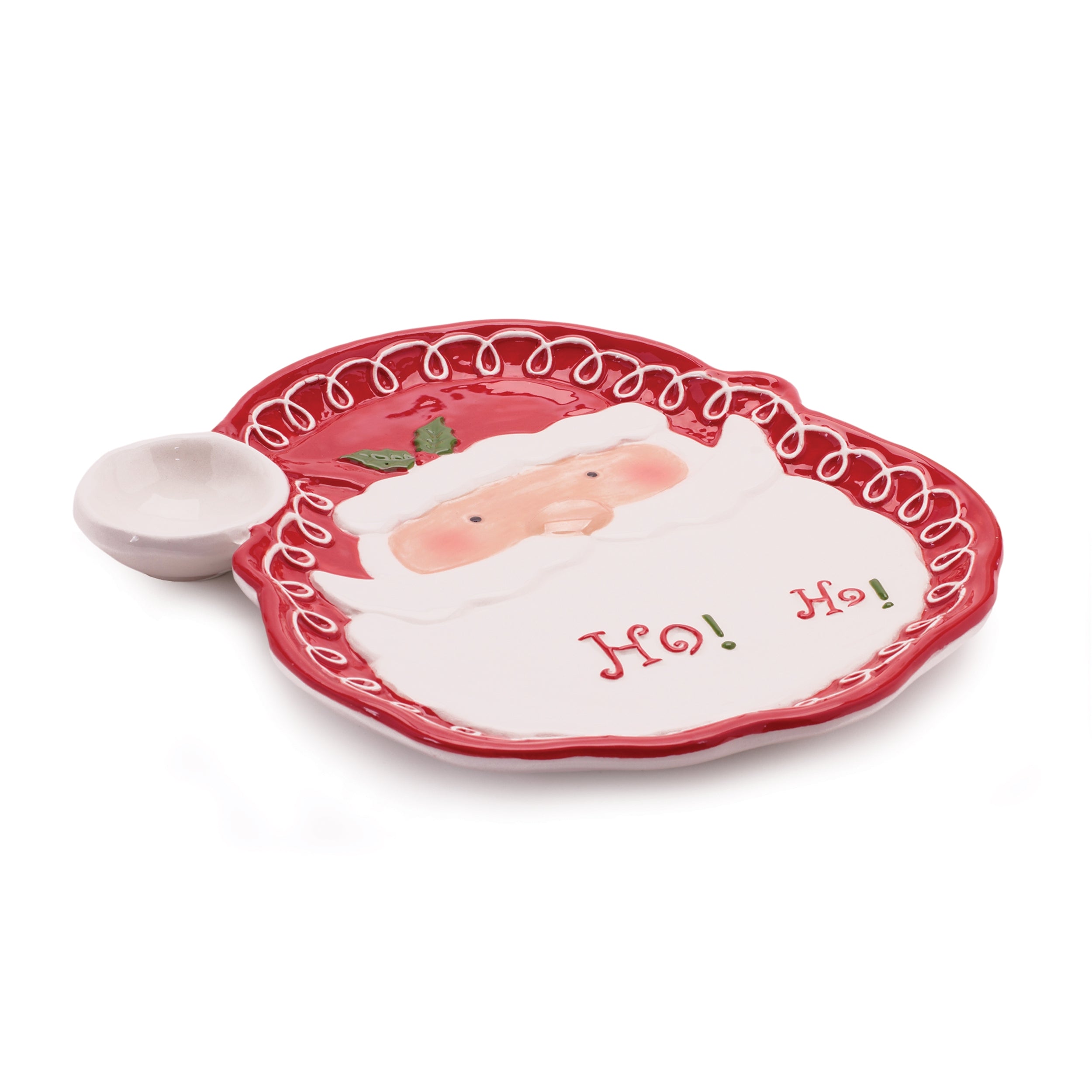 Santa Plate 10”W Ceramic