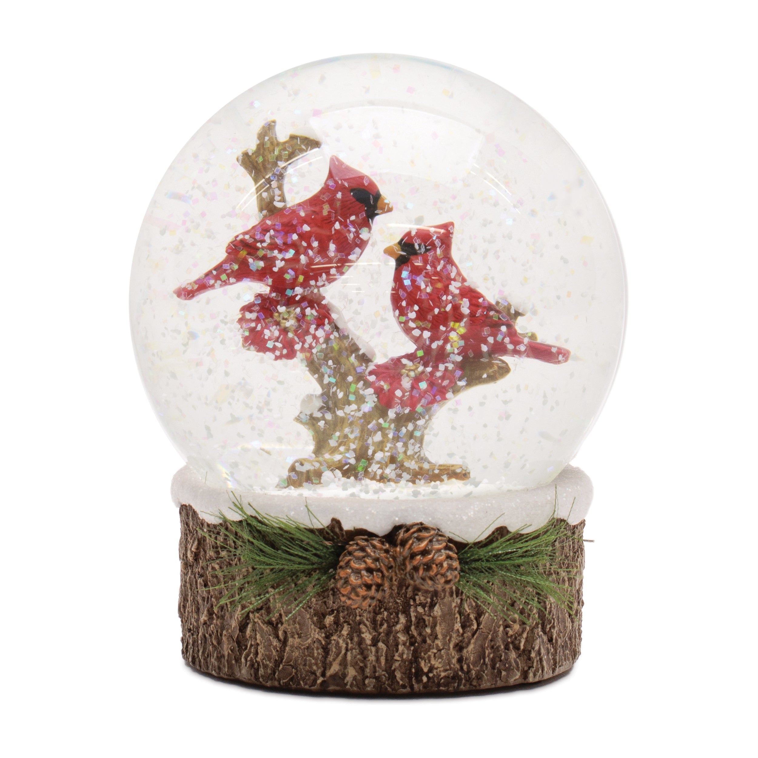 Cardinal Snow Globe 5”H