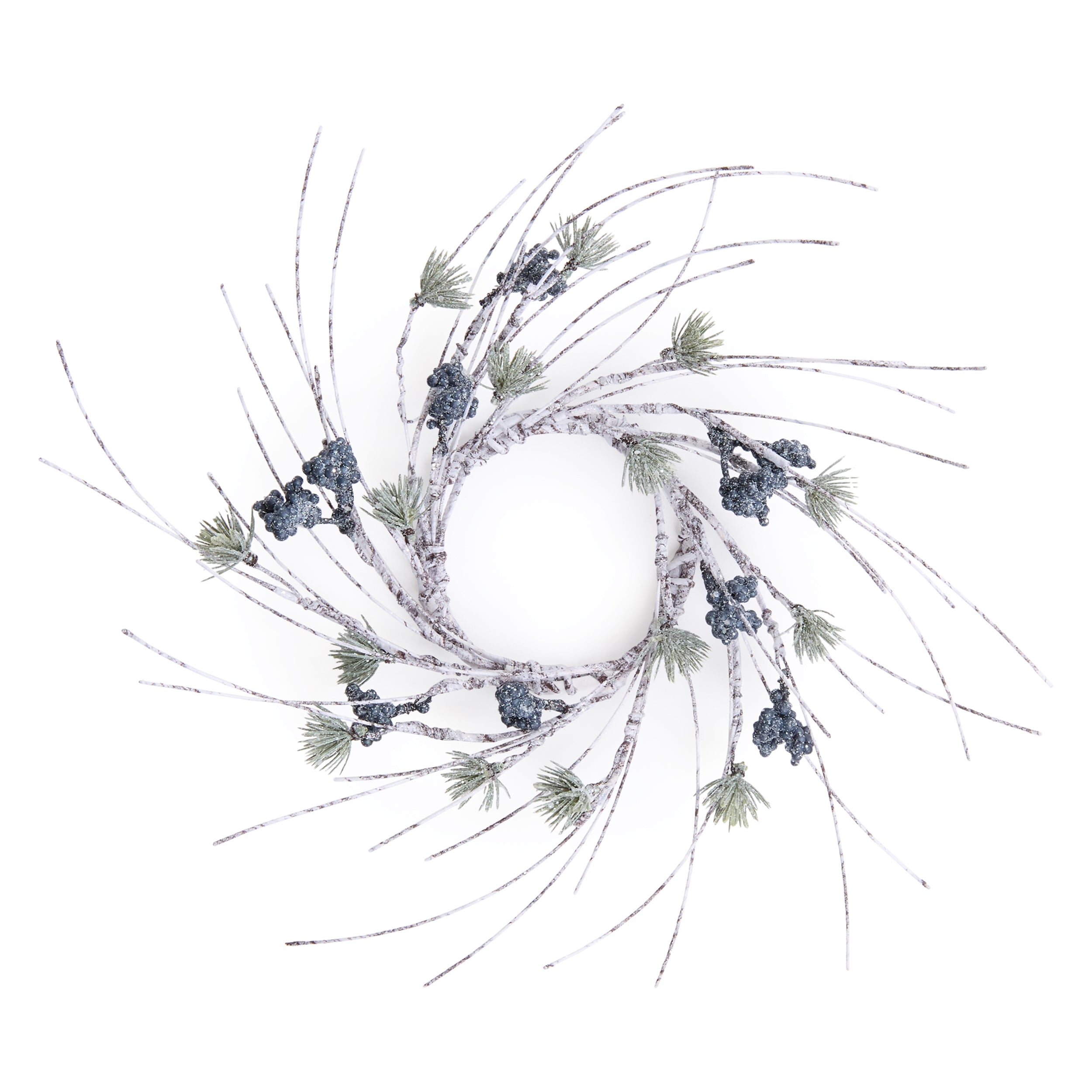 Birch and Pine Candle Ring 11”D