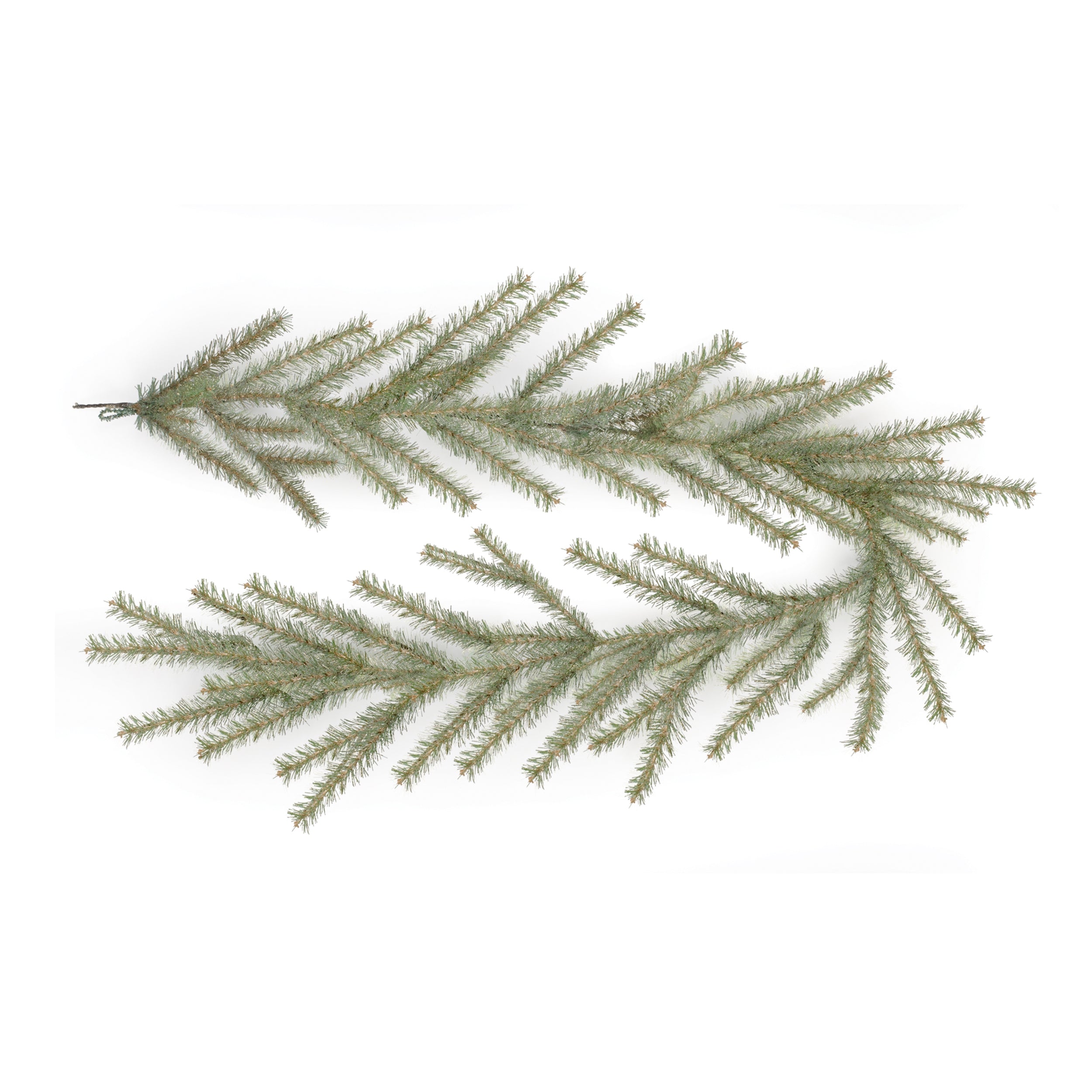 Glitter Pine Garland 6'L