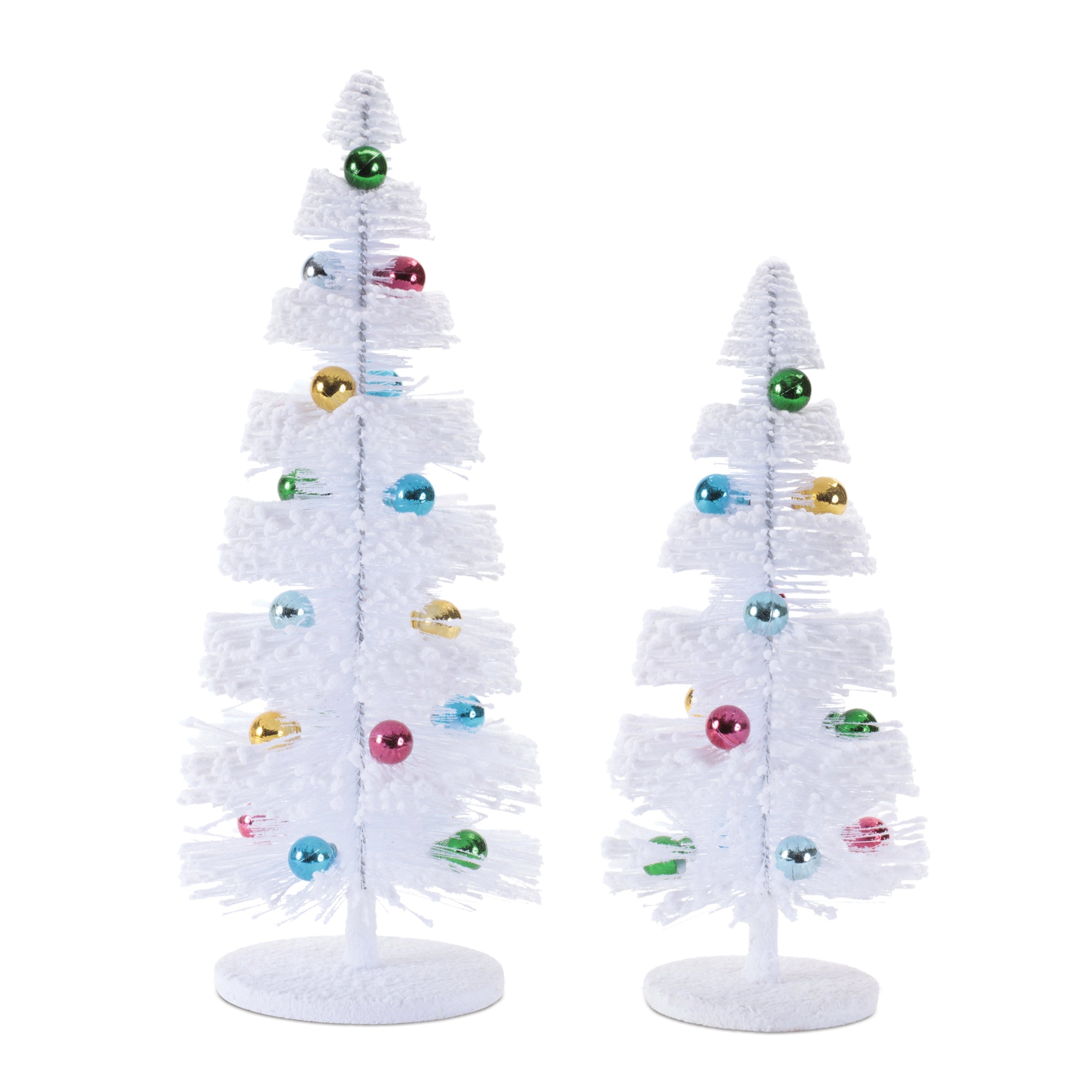 Mini Tree w/Ornament (Set of 2) 13"H, 16"H /MDF